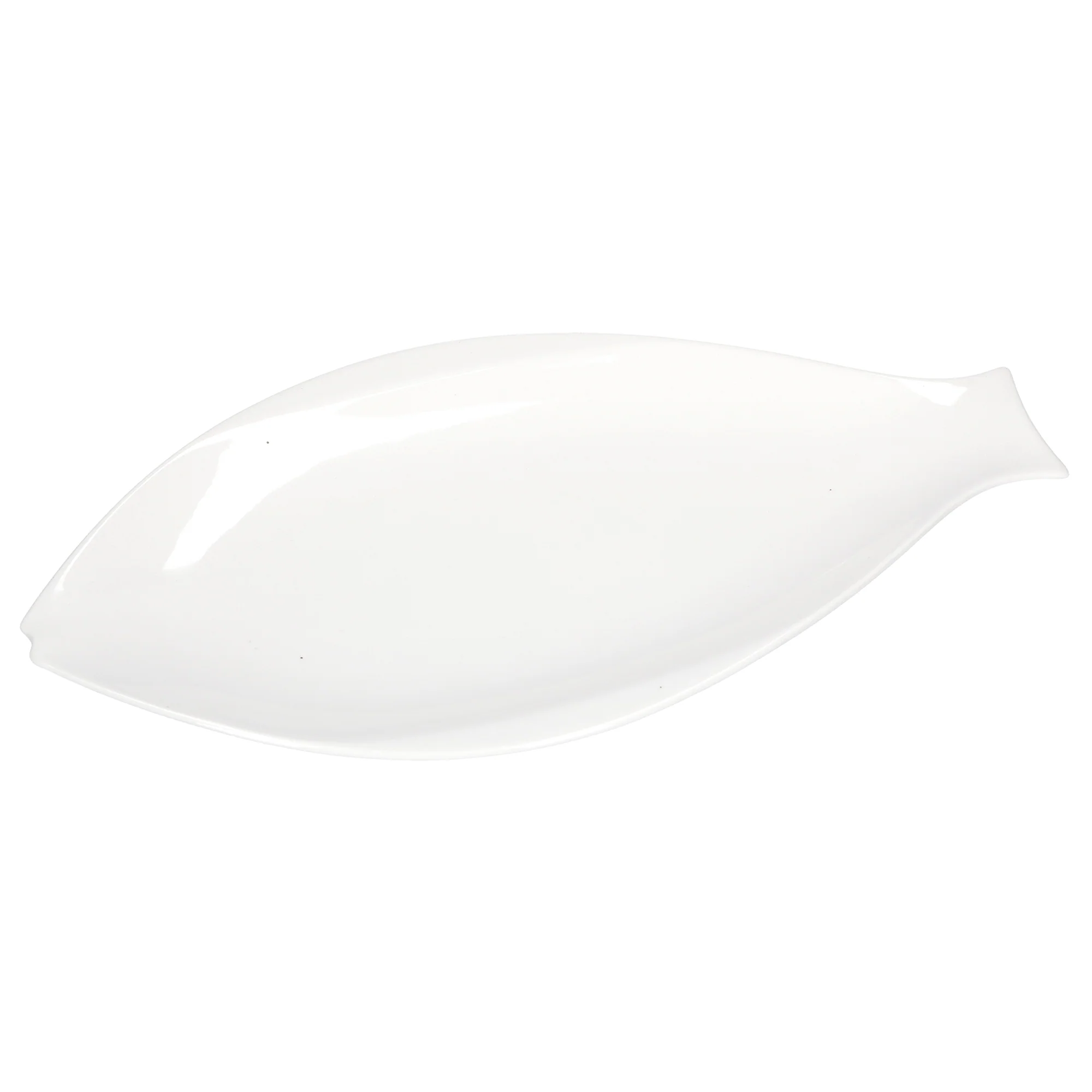 LA PORCELLANA BIANCA Elba Piatto Pesce 18,5x36,5cm Bianco