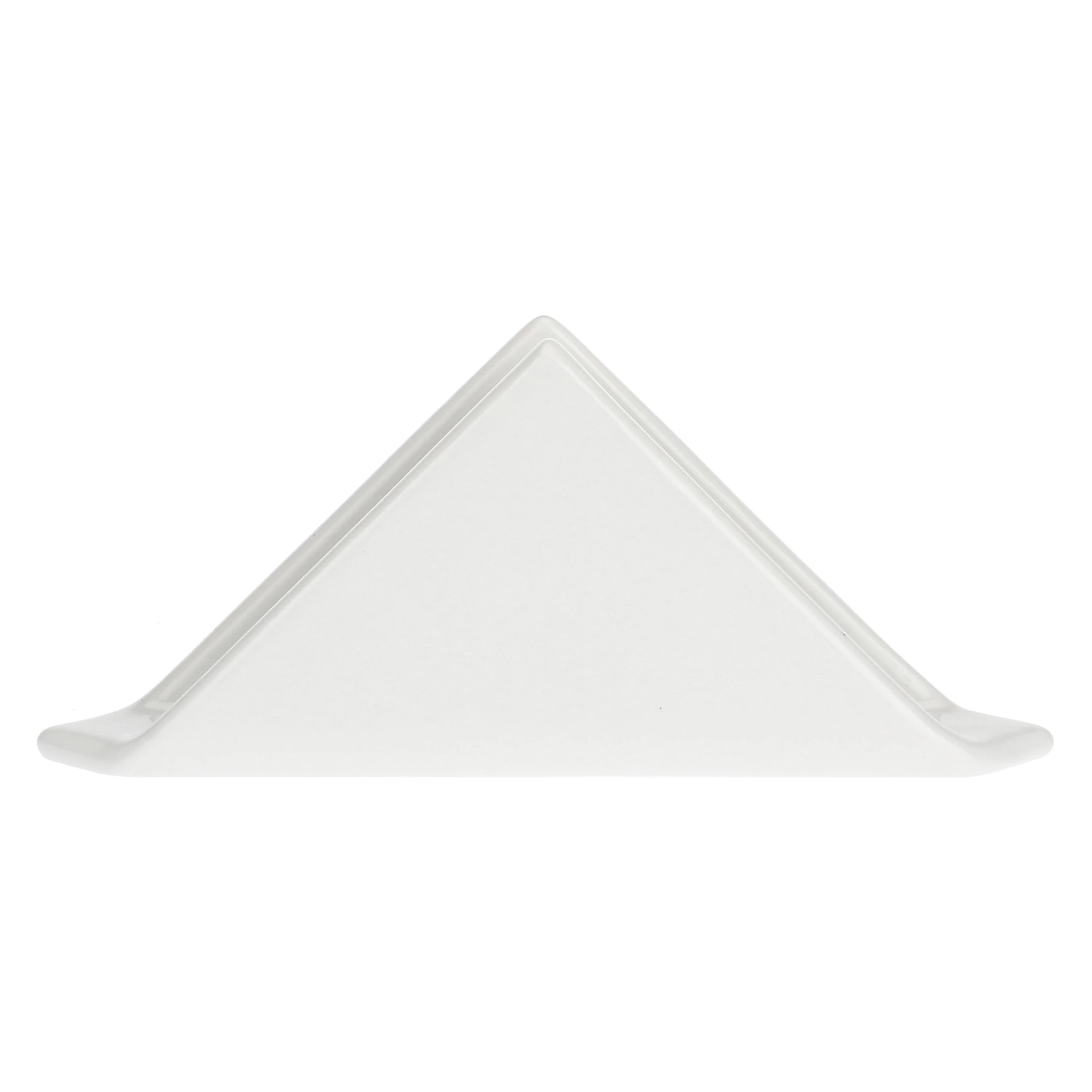 LA PORCELLANA BIANCA - Portatovaglioli Convivio Triangolare 18 cm Porcellana - Image 2