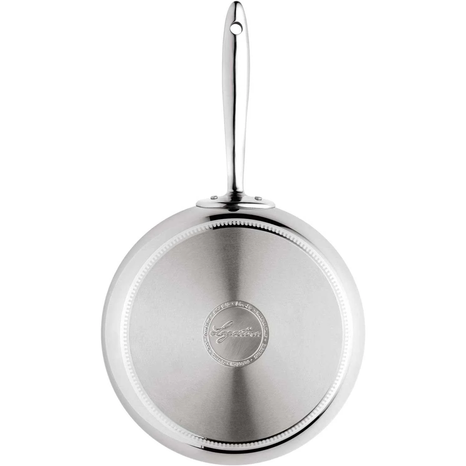 LAGOSTINA Accademia Padella con Manico 24cm Acciaio Inox - Image 3