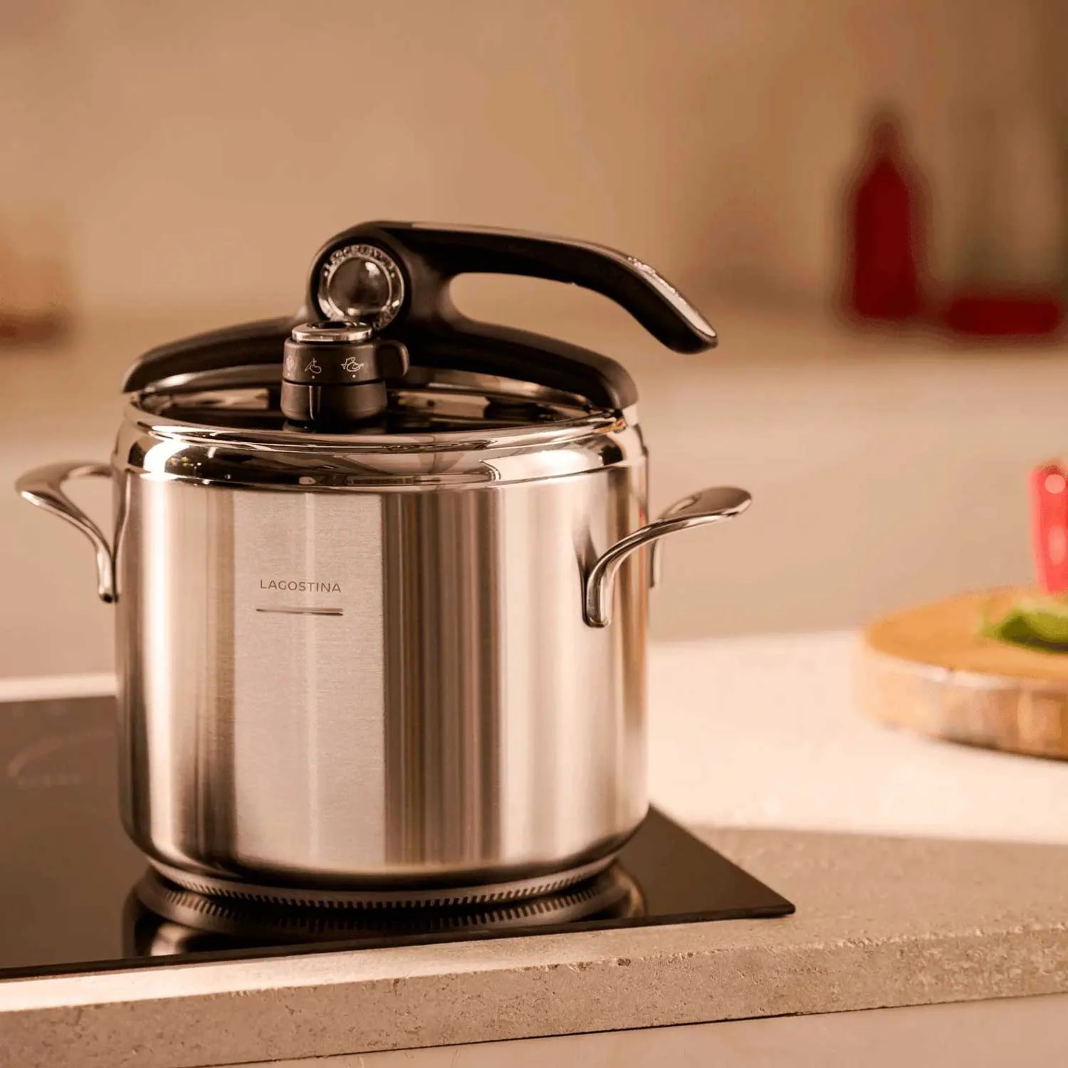 LAGOSTINA Pentola Pressione Diva Lagoeasy'Up 9L Acciaio Inox 18/10 - Image 2