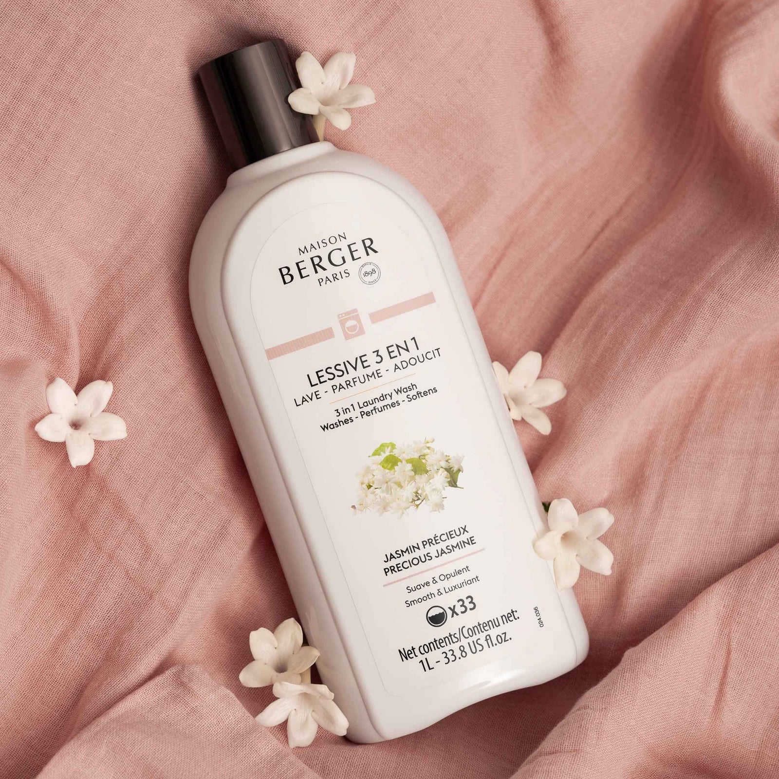 LAMPE BERGER Detersivo Ammorbidente Profumo Bucato 3 in 1 Jasmin Précieux 1L - Image 2