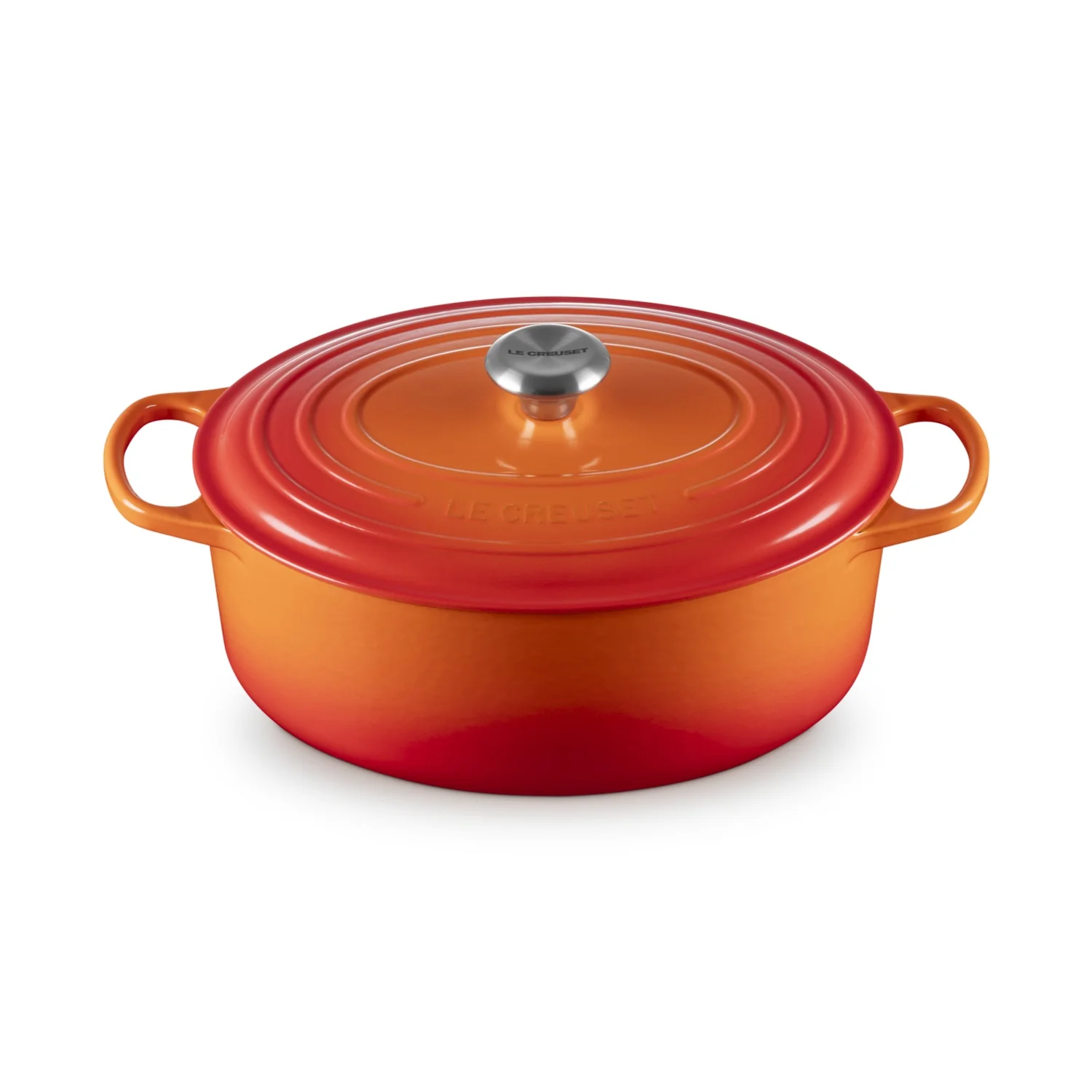 LE CREUSET Cocotte Ovale Evolution 31cm Arancio Ghisa Vetrificata - Image 2