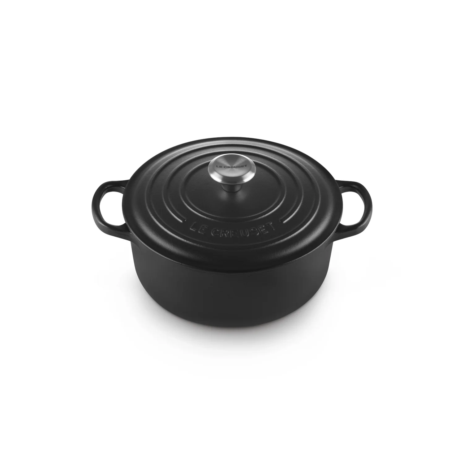 LE CREUSET Cocotte Rotonda Evolution 20cm Nero Ghisa Vetrificata - Image 2