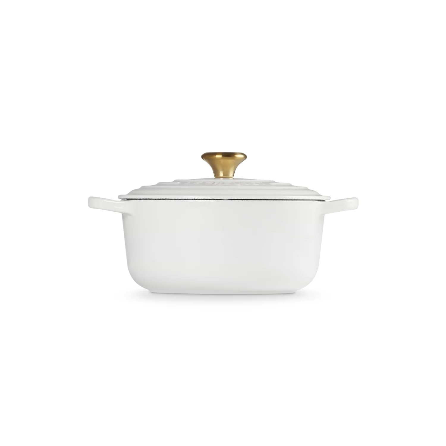 LE CREUSET Cocotte Rotonda Evolution 20cm Bianco Pomello Oro Ghisa Vetrificata - Image 3