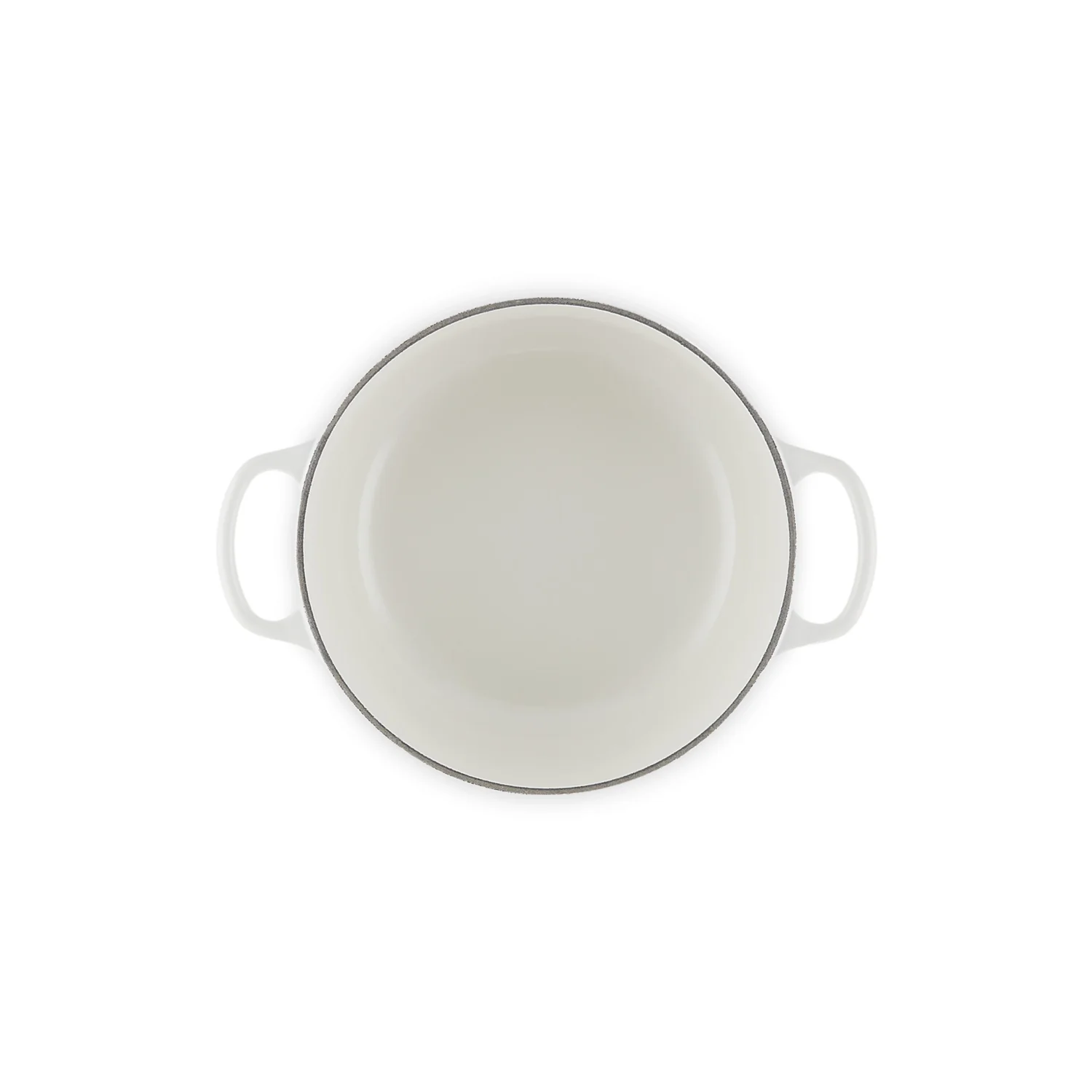 LE CREUSET Cocotte Rotonda Evolution 20cm Bianco Pomello Oro Ghisa Vetrificata - Image 5