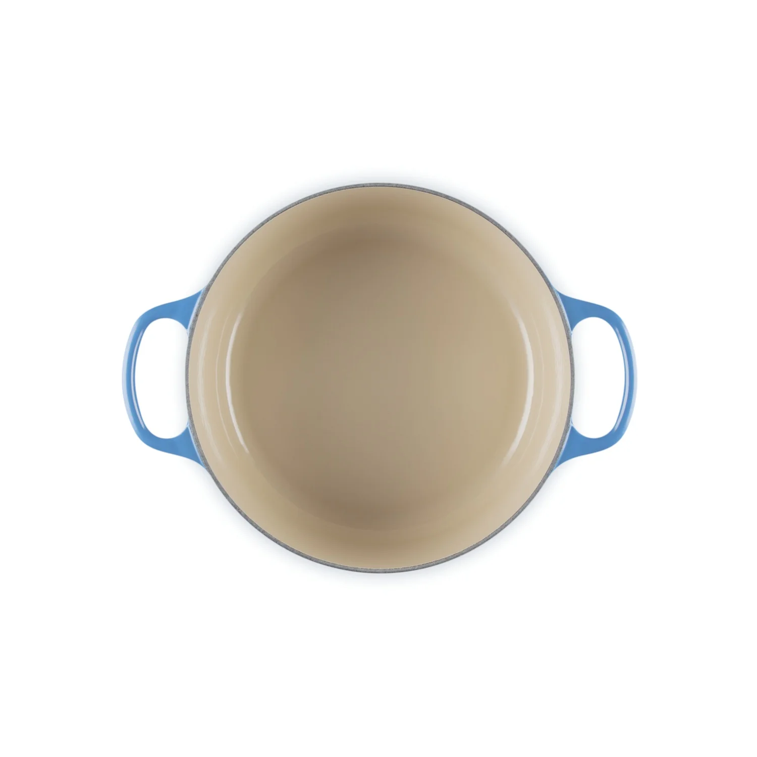 LE CREUSET Cocotte Rotonda Evolution 24cm Azure Blu Ghisa Vetrificata - Image 5