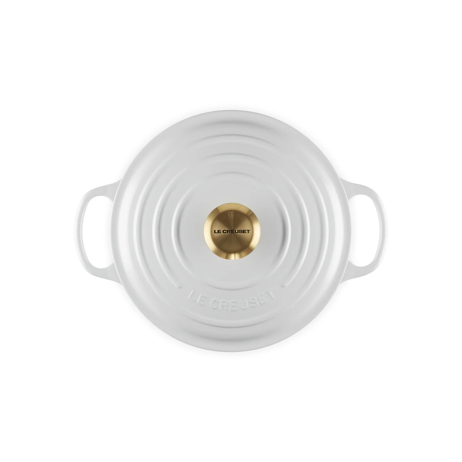 LE CREUSET Cocotte Rotonda Evolution 24cm Bianco Pomello Oro Ghisa Vetrificata - Image 4