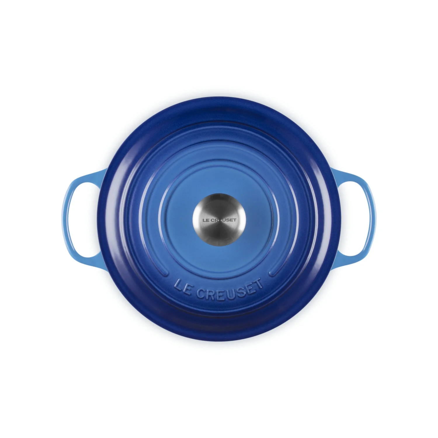 LE CREUSET Cocotte Rotonda Evolution 26cm Azure Blu Ghisa Vetrificata - Image 4