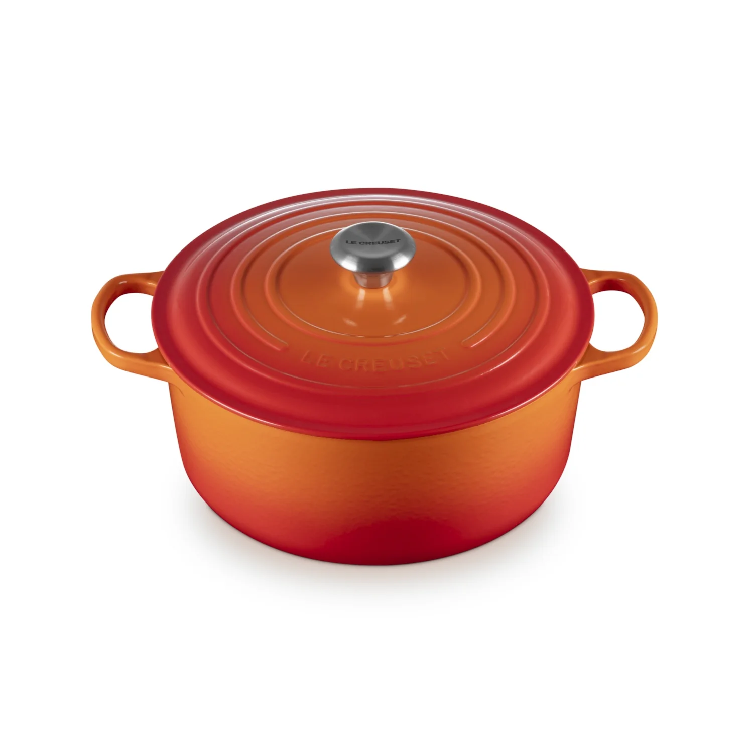 LE CREUSET Cocotte Rotonda Evolution 28cm Arancio Ghisa Vetrificata - Image 2