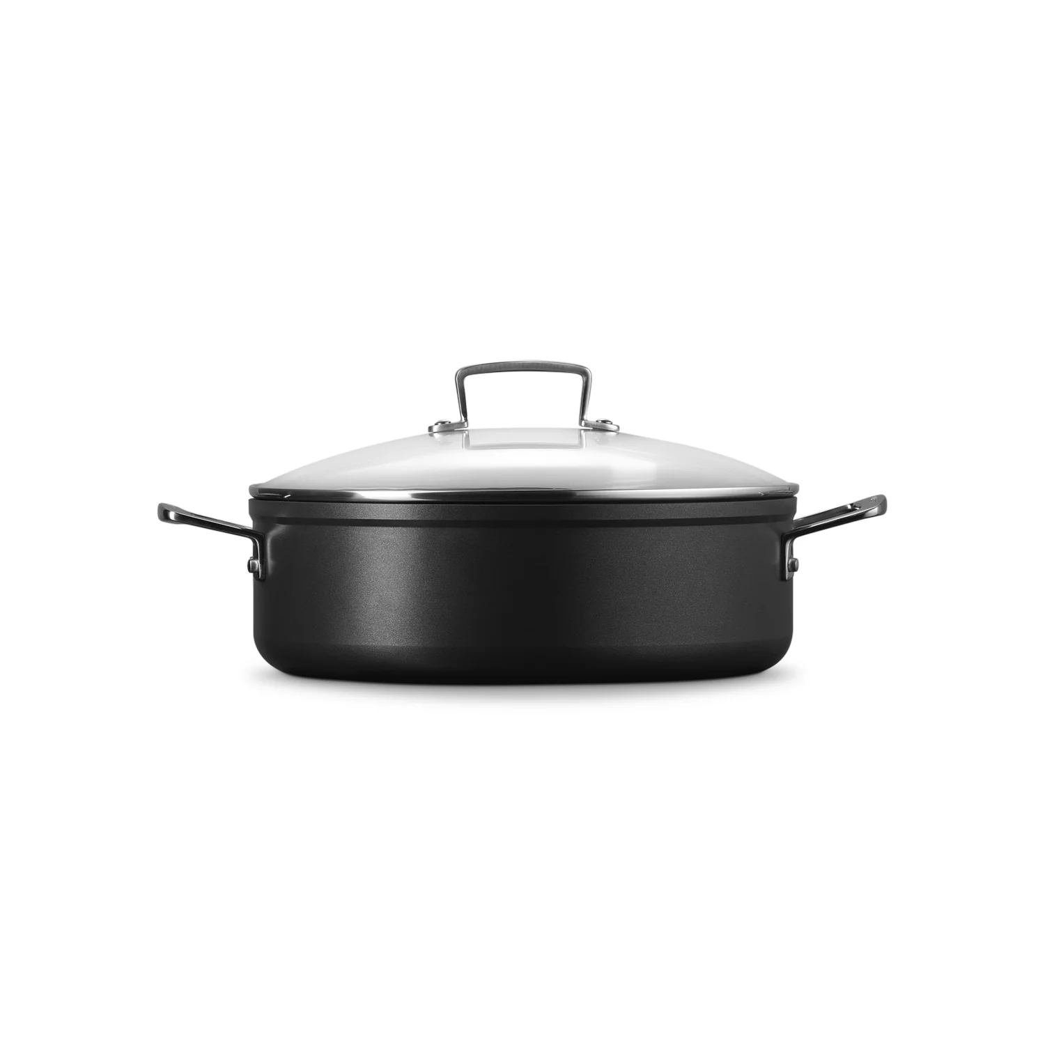 LE CREUSET Sauté in Alluminio Antiaderente 28cm con Coperchio in Vetro - Image 3