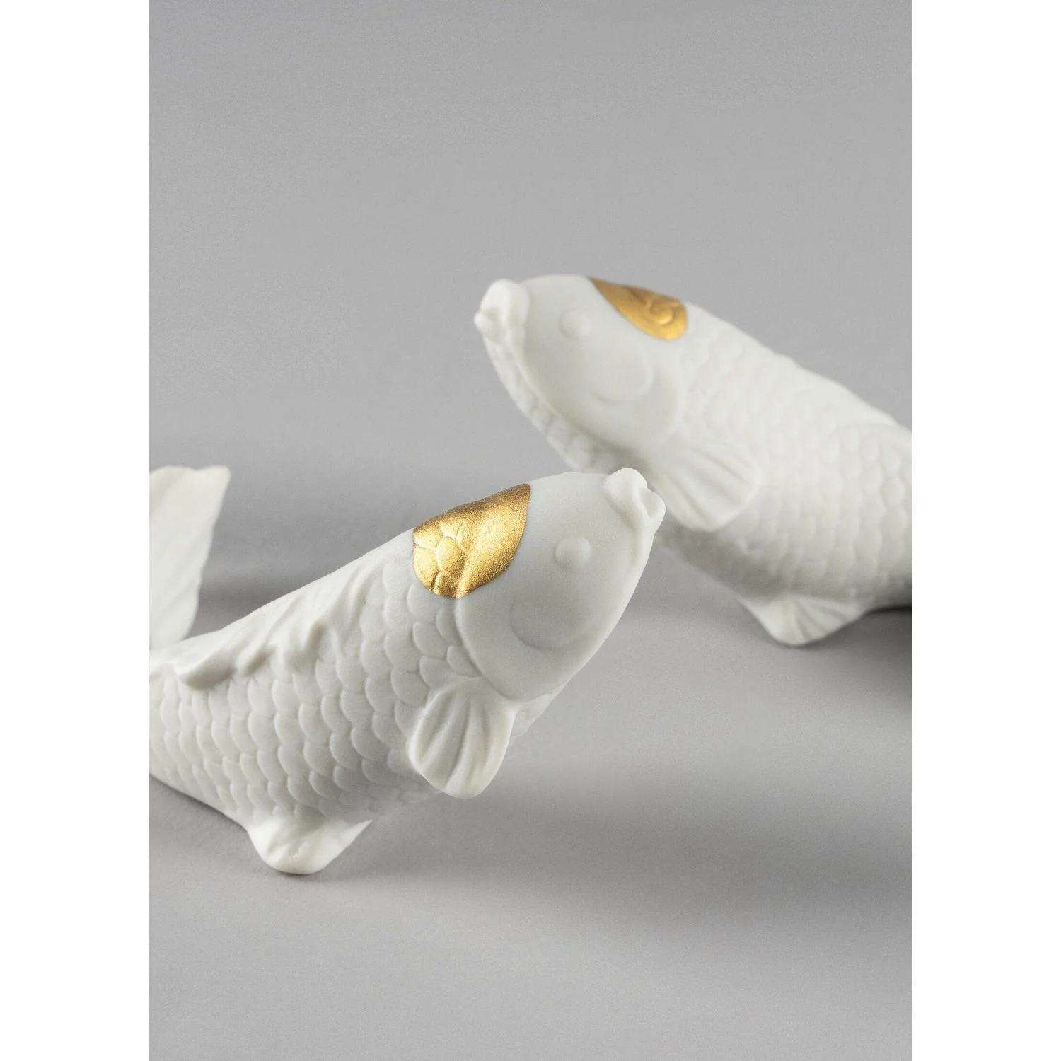 LLADRO' Accessorio Koi Dorato Lucido 4x9cm Porcellana - Image 5