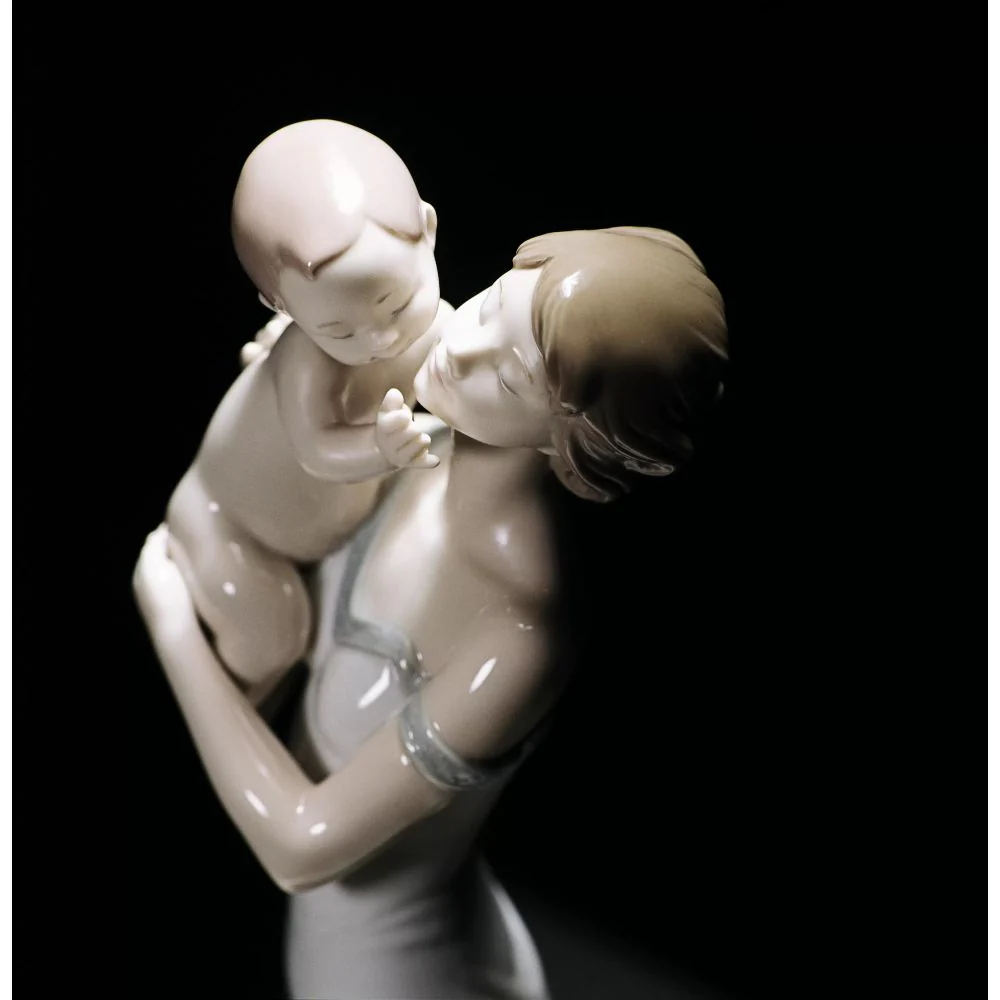 LLADRO' "Amore incondizionato" Figura Statua Madre Bambino Porcellana H31cm - Image 5