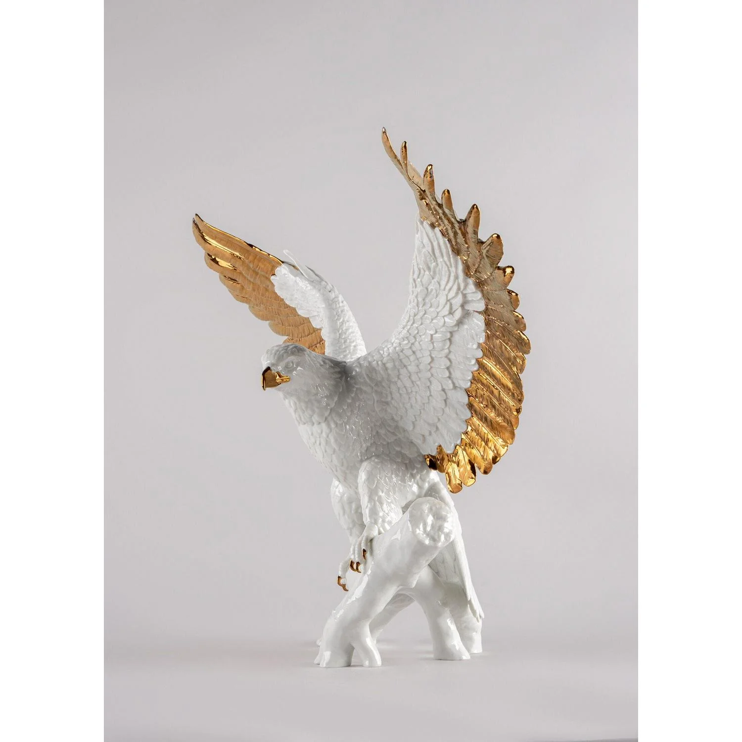 LLADRO' Aquila Bianco Rame 48x57cm Porcellana - Image 3