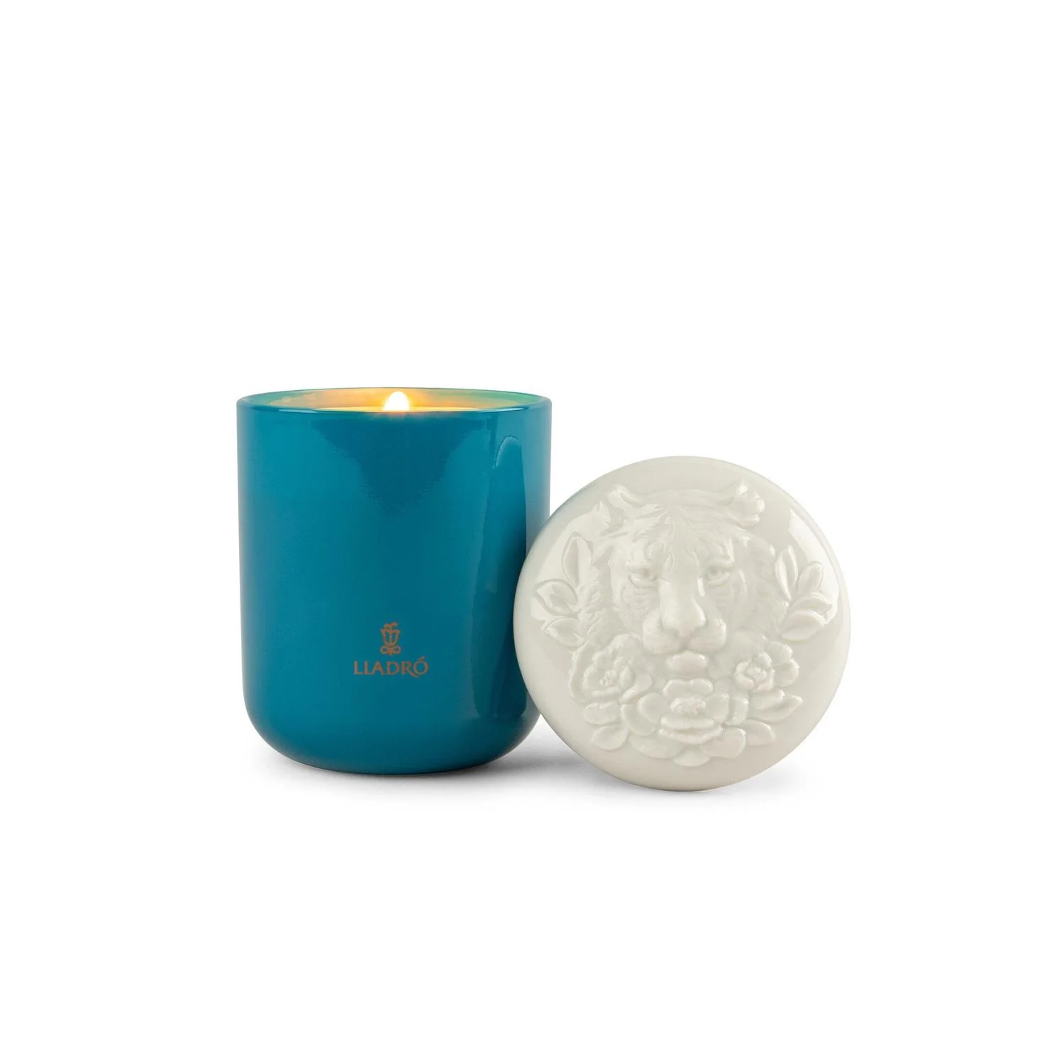 LLADRO' Candela Tigre Chiaro di Luna 12x8cm Porcellana - Image 5