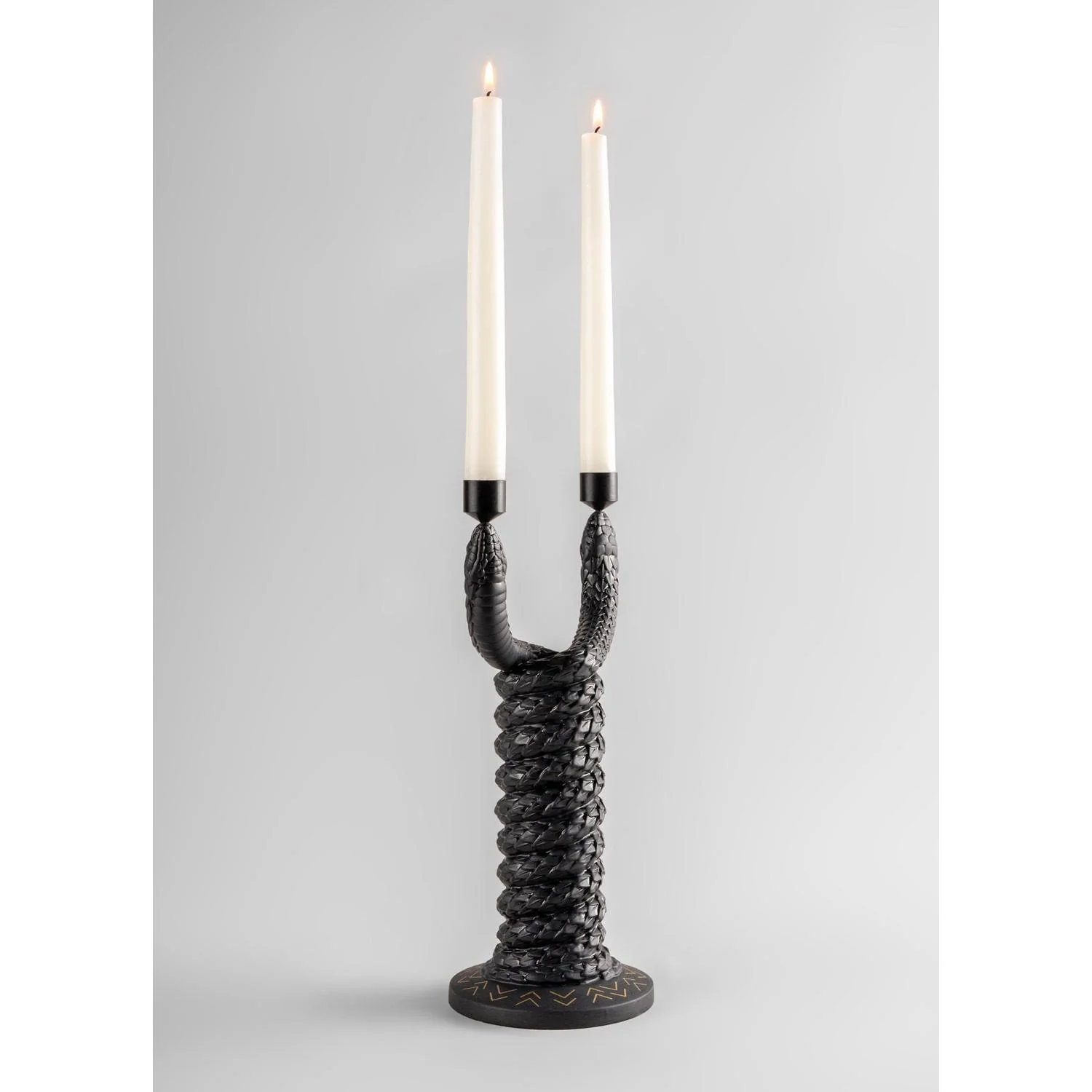LLADRO' Candelabro Snakes 32x17cm Porcellana - Image 6