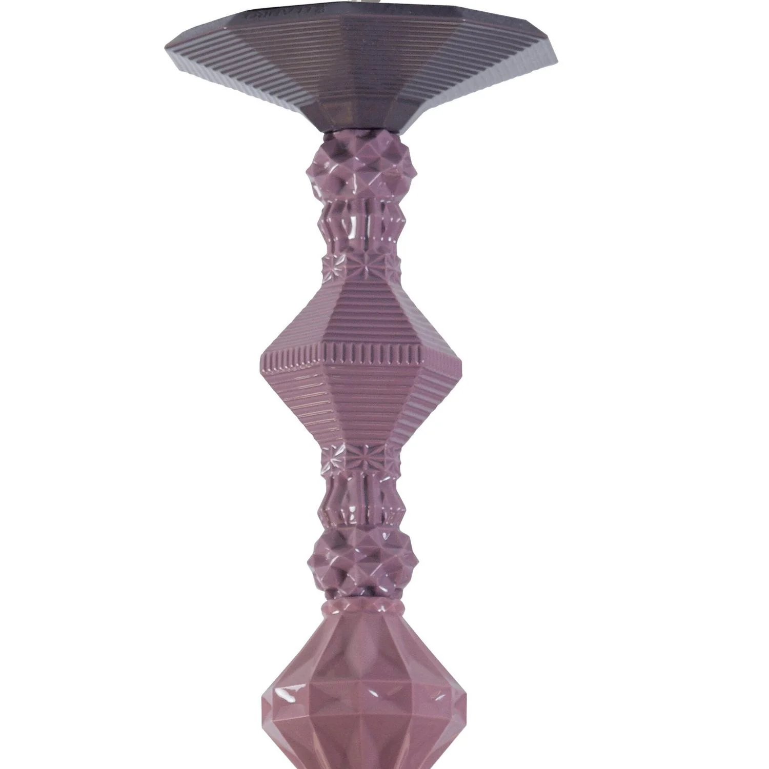 LLADRO' Chandelier Belle De Nuit 12 Luci Rosa 100x65cm Porcellana - Image 3