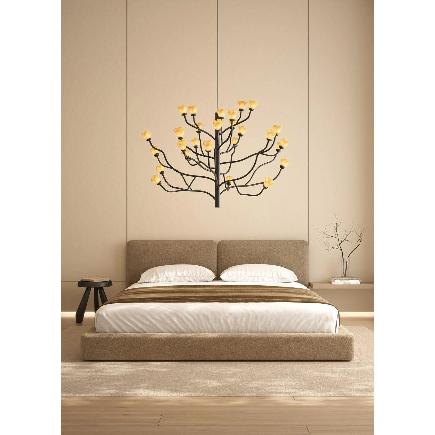 LLADRO' Chandelier Mokuren 80x140cm Porcellana - Image 5