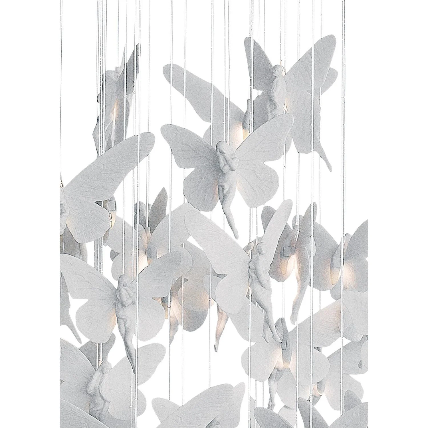 LLADRO' Chandelier Niagara 060 M 155x60cm Porcellana - Image 3