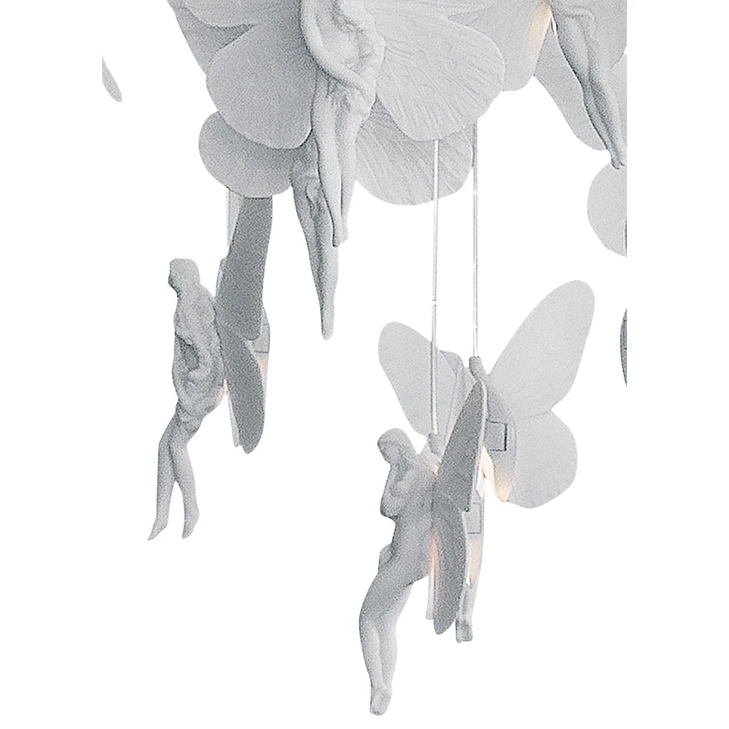 LLADRO' Chandelier Niagara 060 M 155x60cm Porcellana - Image 4