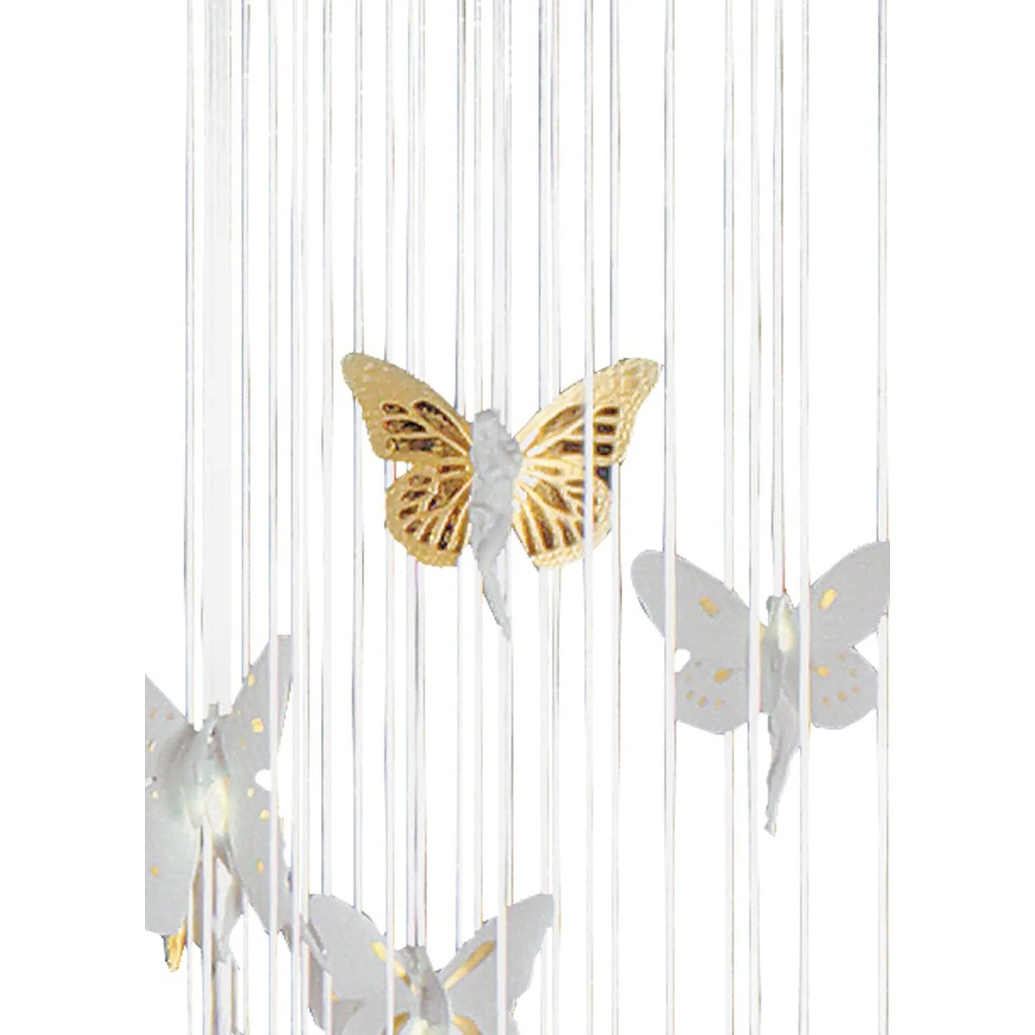 LLADRO' Chandelier Niagara 2 M Lustro Oro 285x200cm Porcellana - Image 5