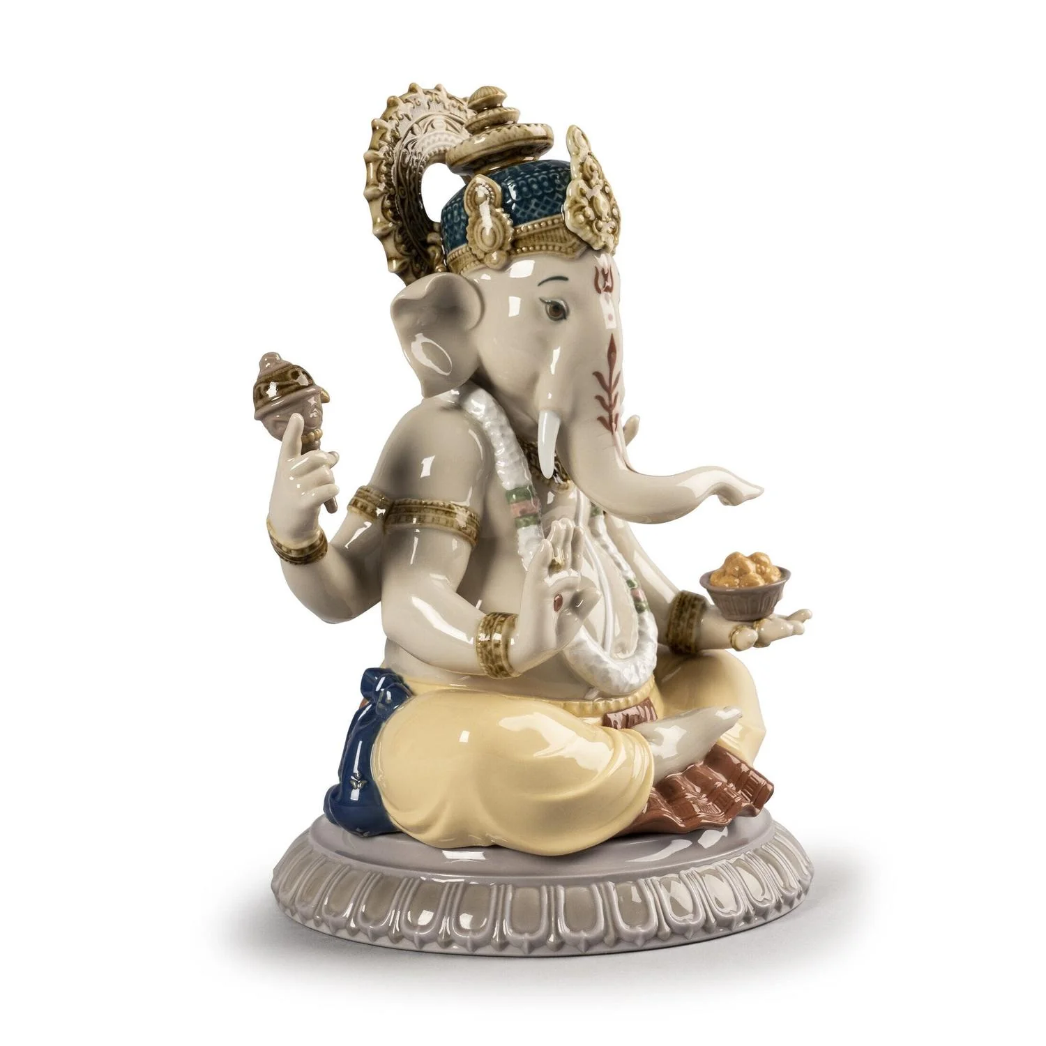 LLADRO' Figura Lord Ganesha 24x16cm Porcellana - Image 2