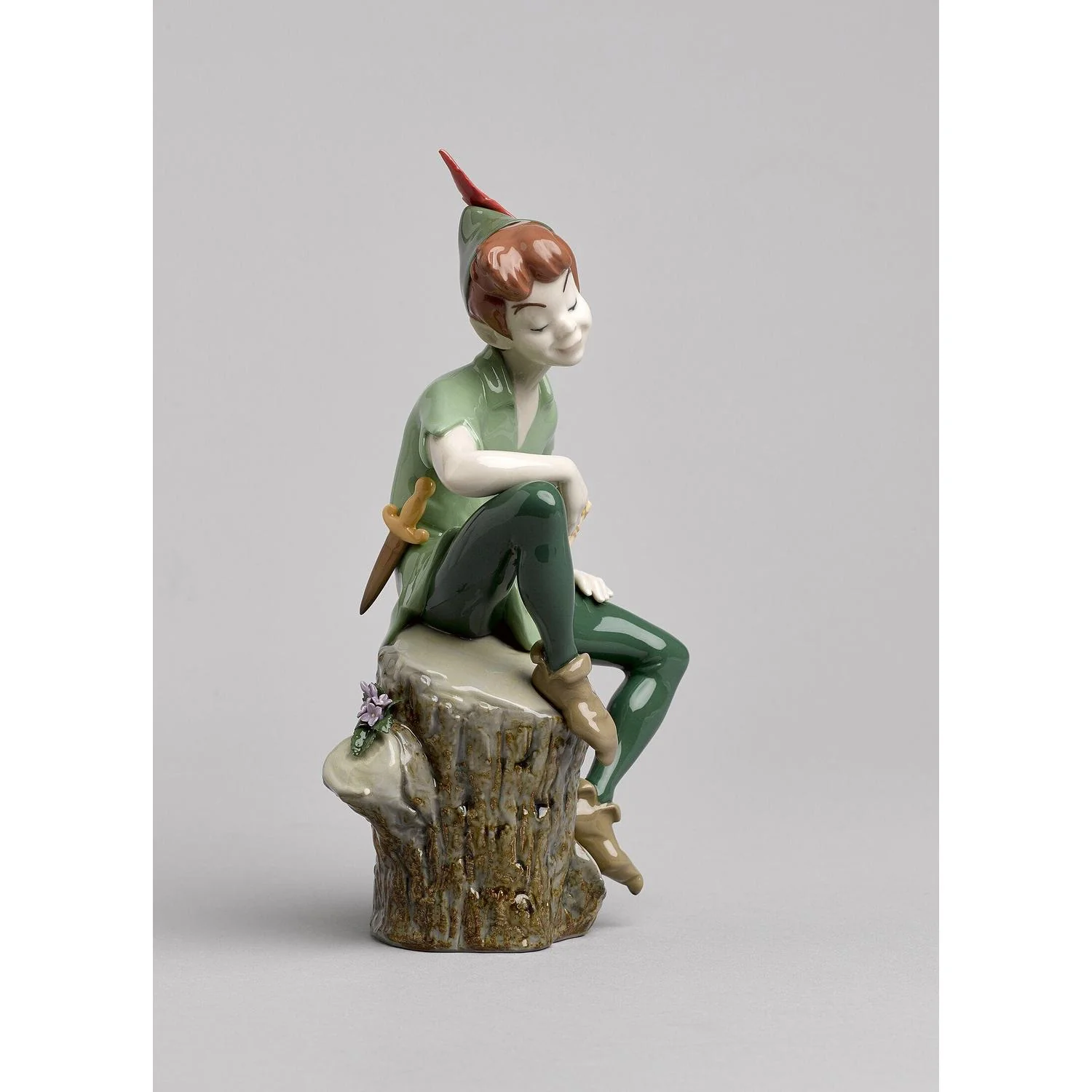 LLADRO' Figura Peter Pan 25x13cm Porcellana - Image 6