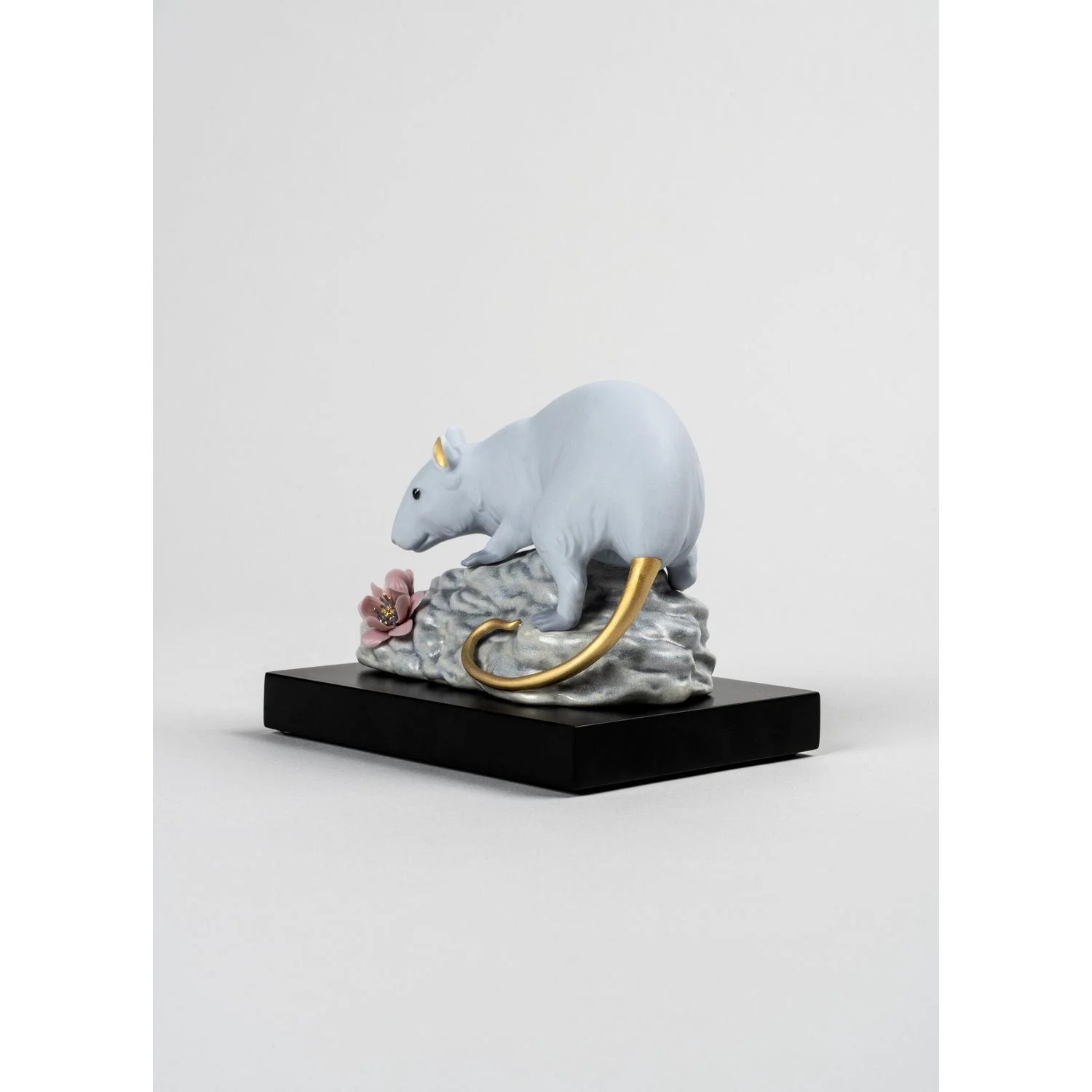LLADRO' Figura Scultura Il Topo 10x14cm Porcellana - Image 3