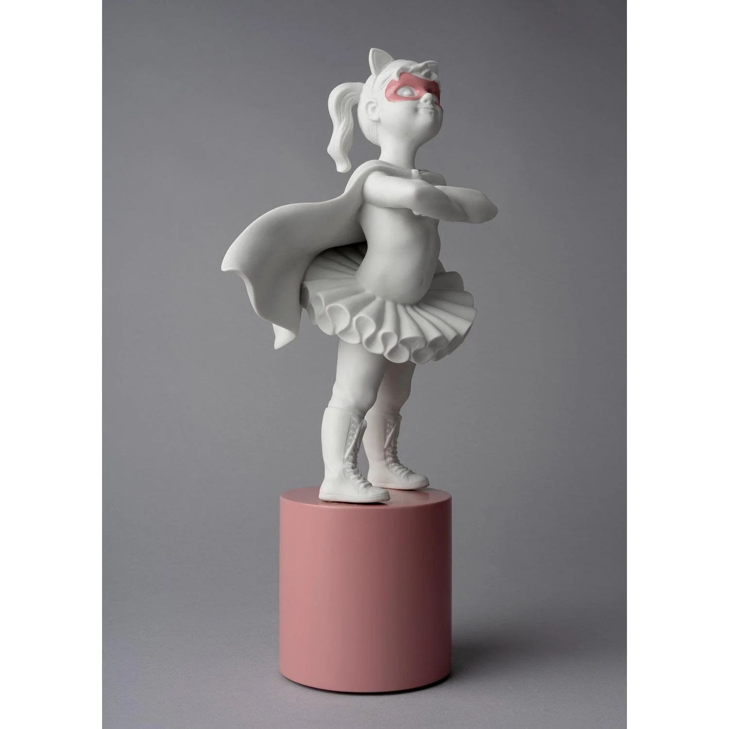 LLADRO' Figura Scultura Sono Una Supereroina 40x17cm Porcellana - Image 5