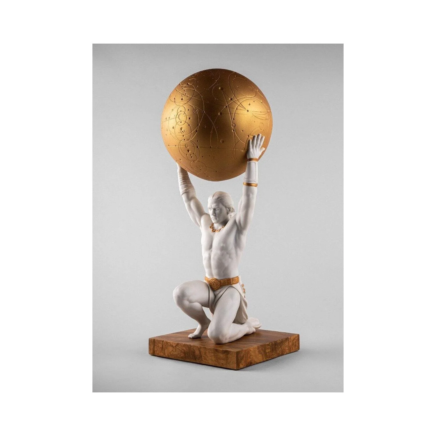 LLADRO' Scultura Atlante 55x22cm Porcellana - Image 3