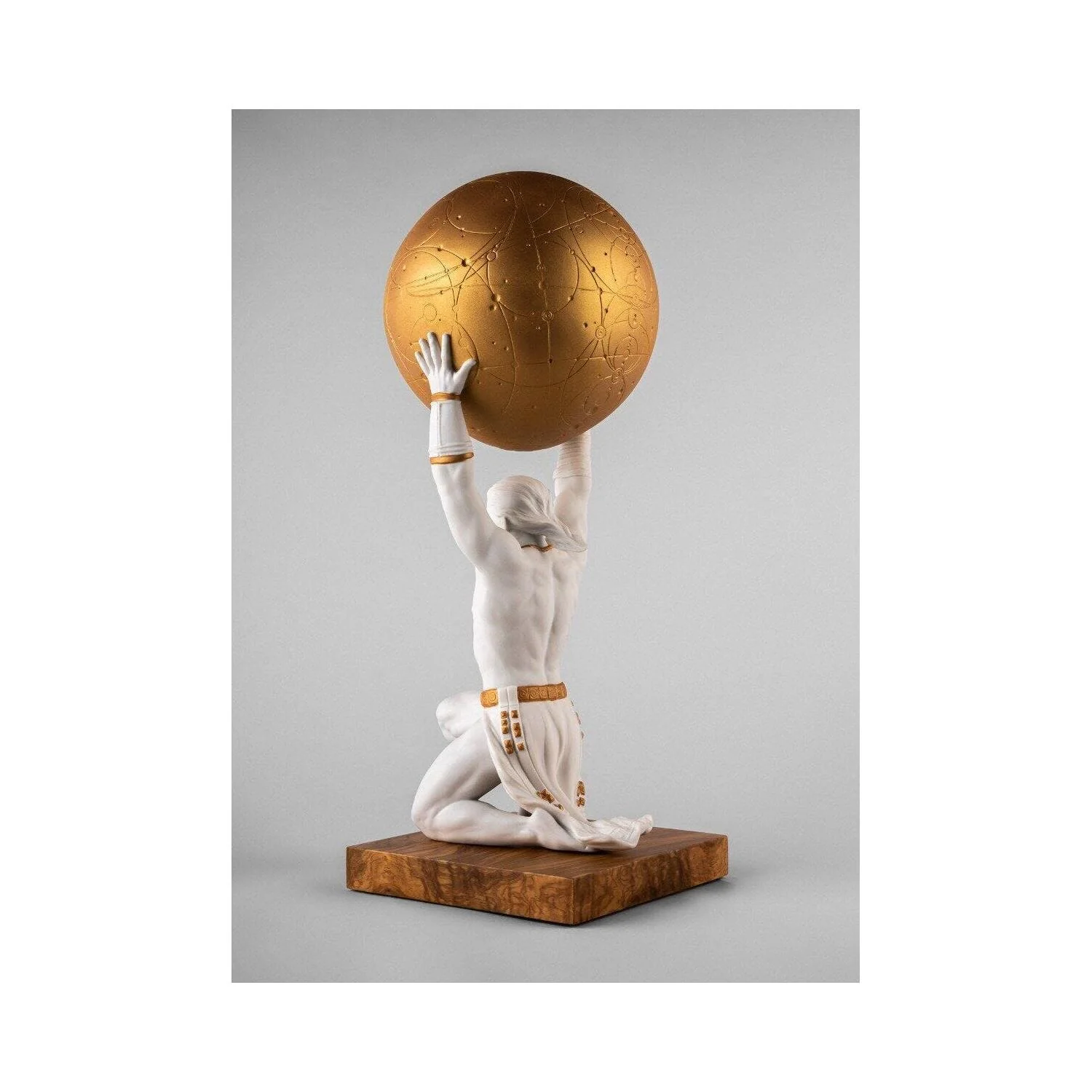LLADRO' Scultura Atlante 55x22cm Porcellana - Image 5