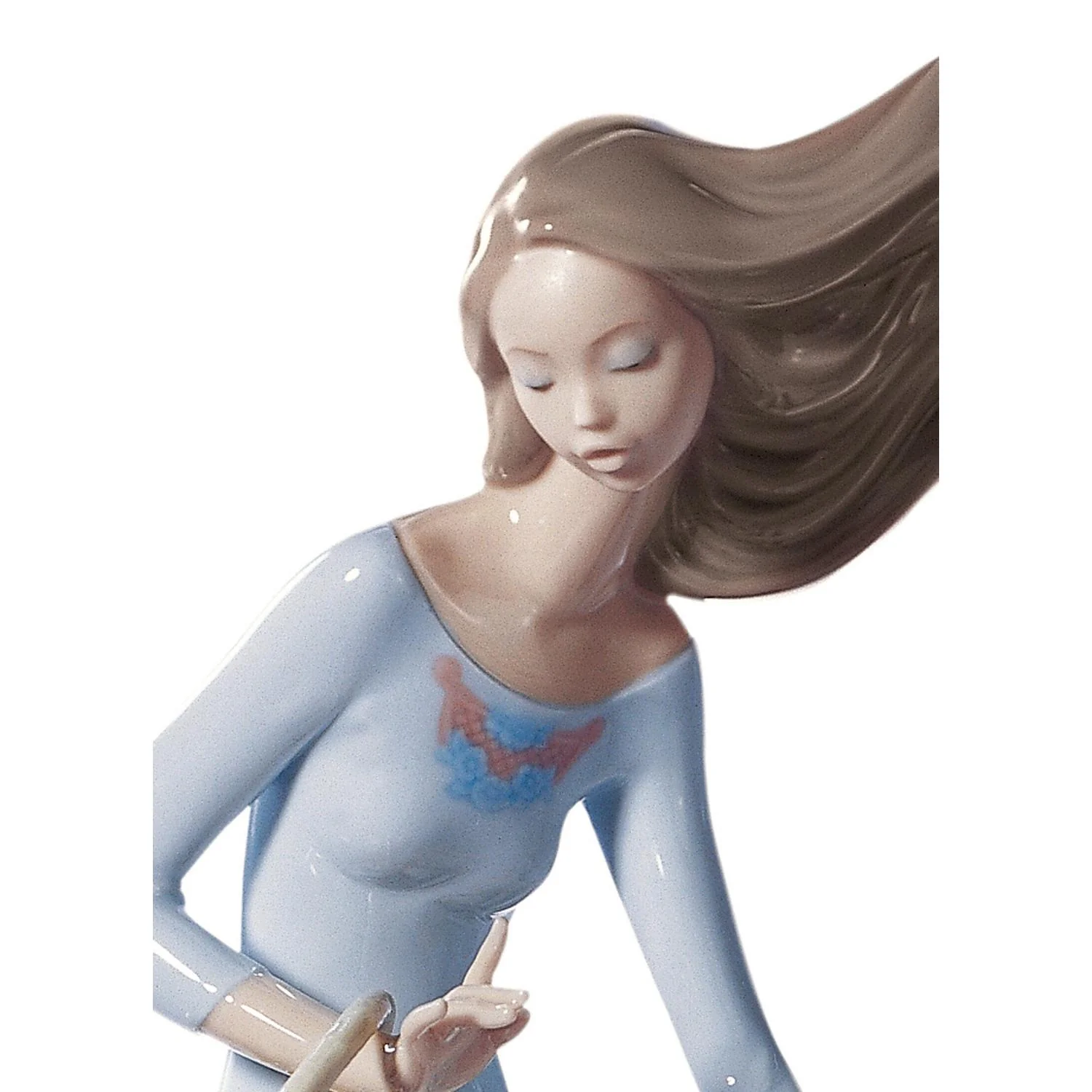 LLADRO' Figurina Donna Profumi Al Vento 28x20cm Porcellana - Image 5