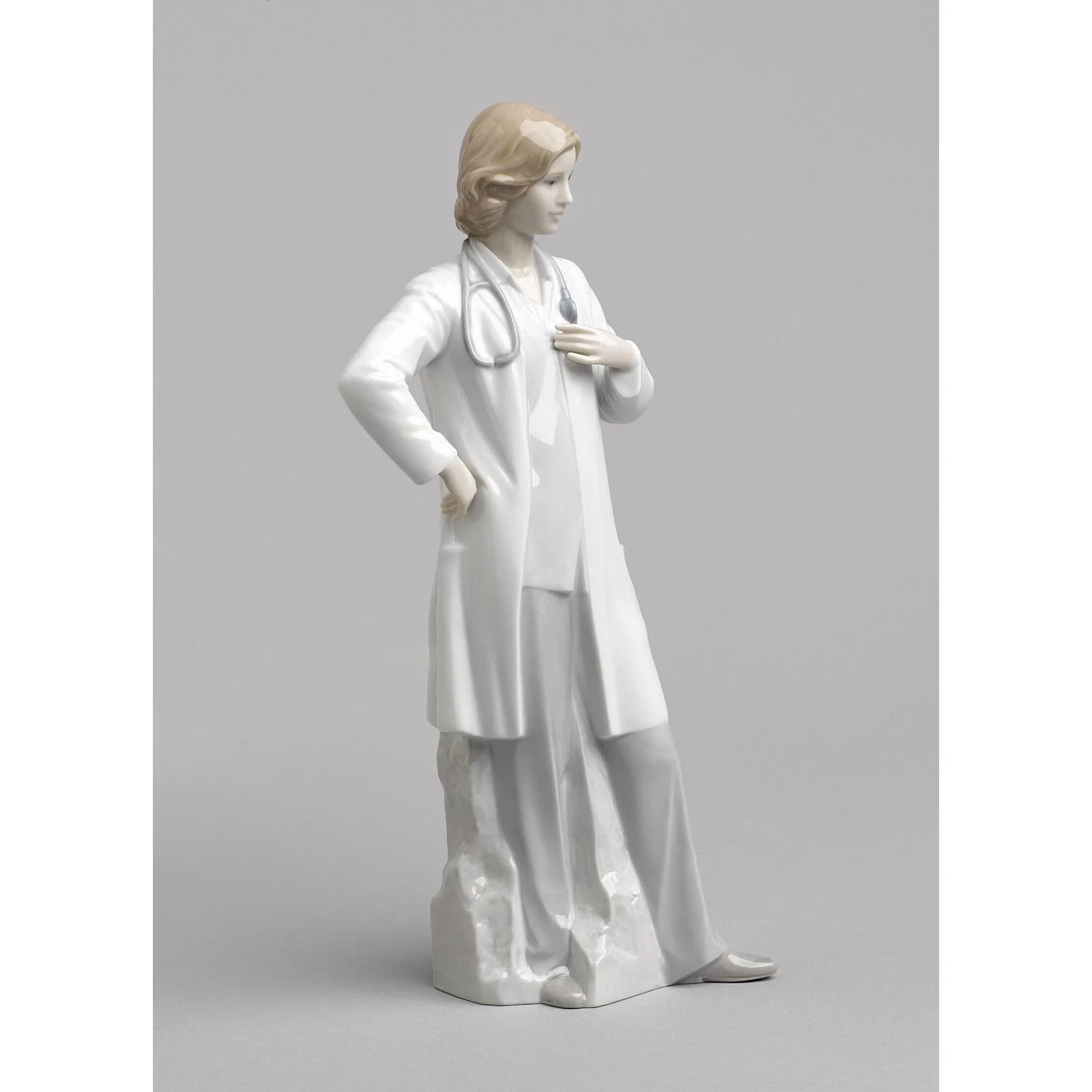 LLADRO' Figurina Dottoressa 31x14cm Porcellana - Image 3