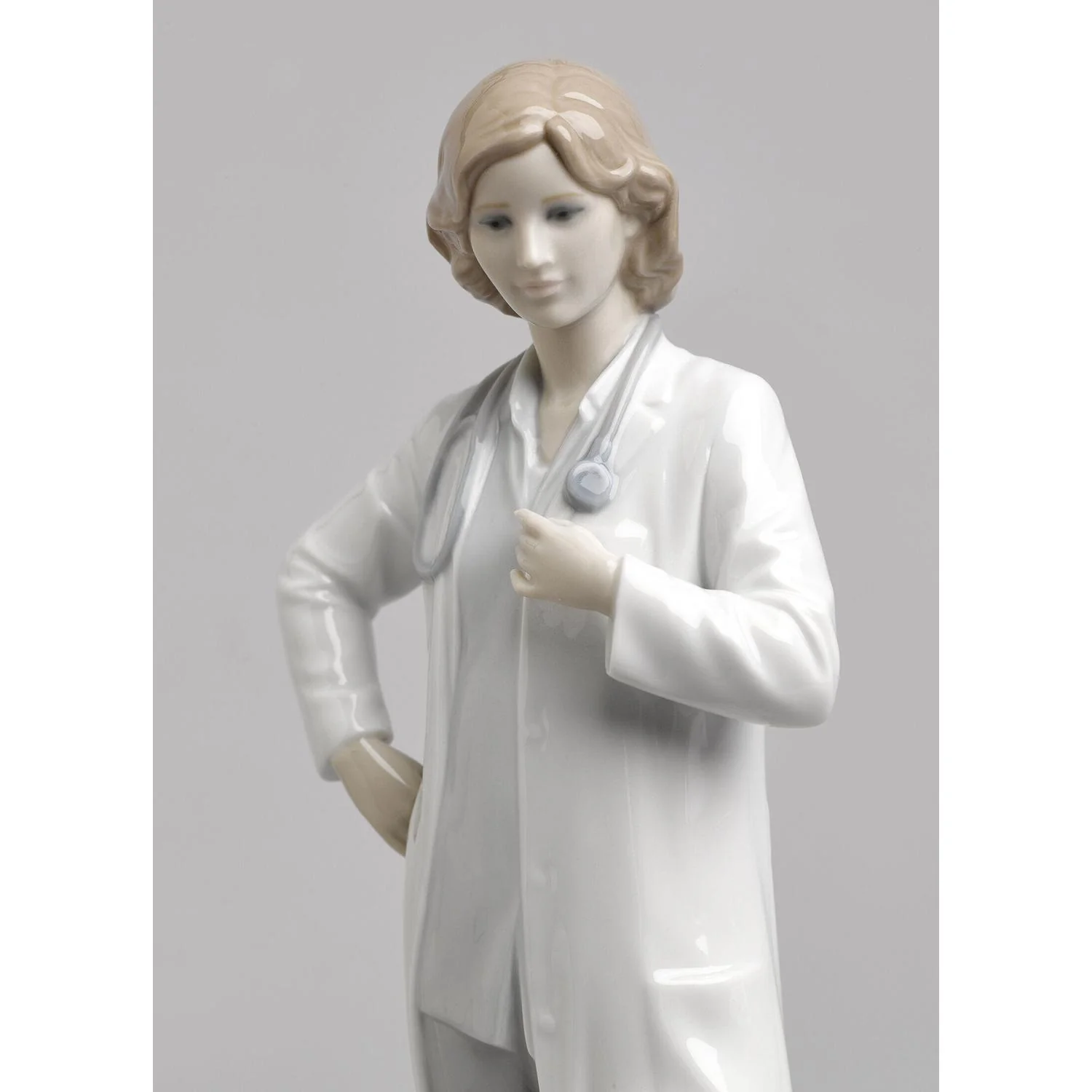 LLADRO' Figurina Dottoressa 31x14cm Porcellana - Image 5