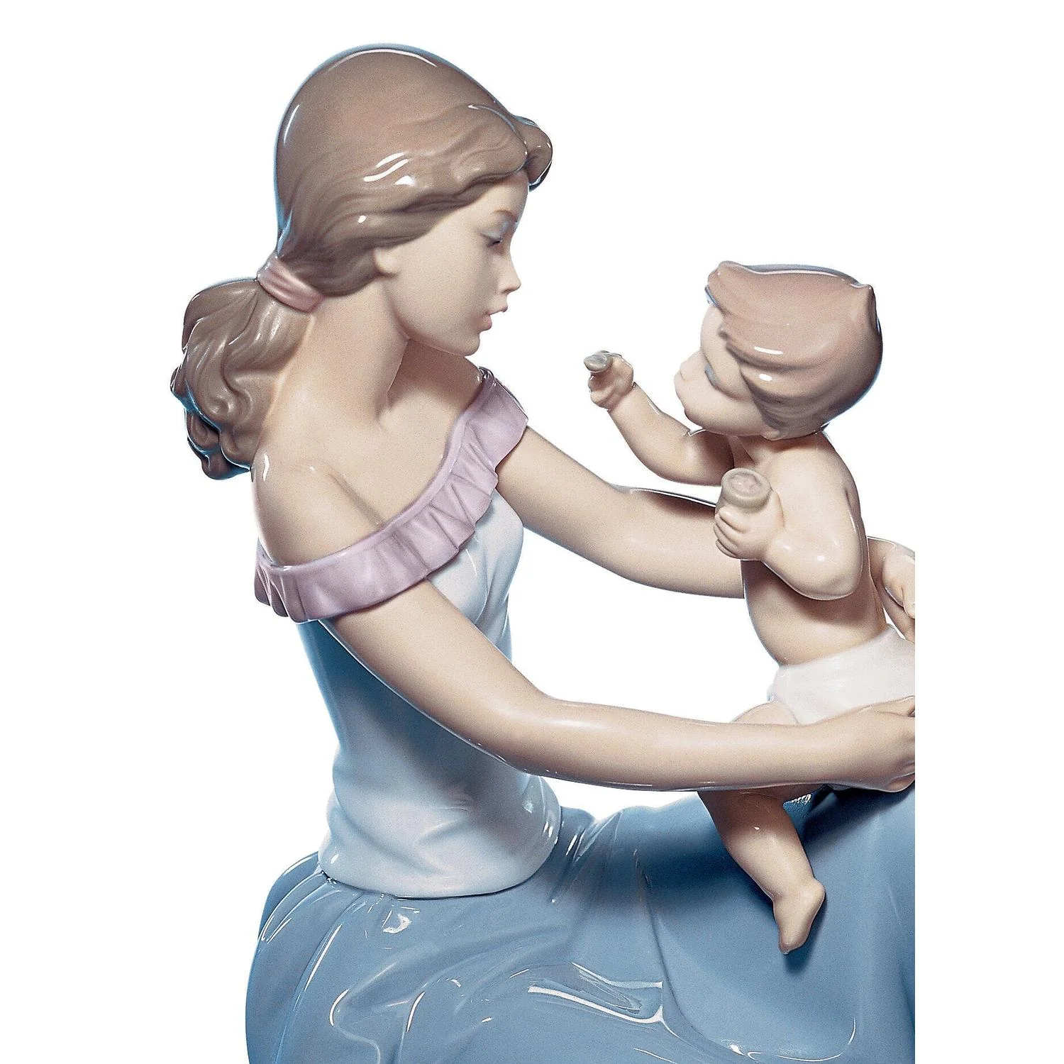 LLADRO' Figurina Madre Uno per Te e Uno per Me 27x18cm Porcellana - Image 6