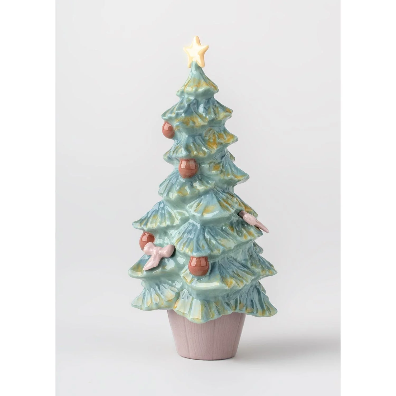 LLADRO' Figurina Albero di Natale 14x7cm Porcellana - Image 4
