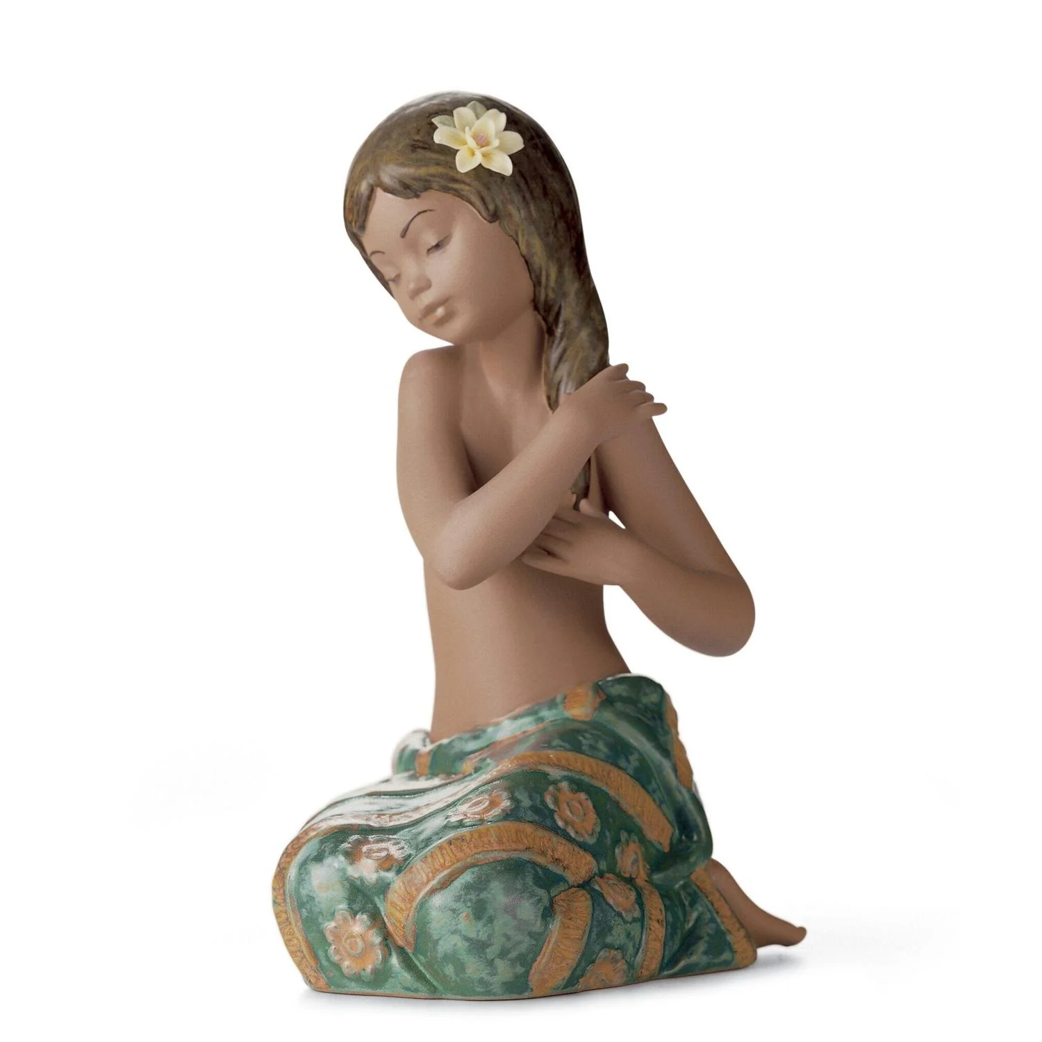 LLADRO' Figurina Bimba Brezza Del Pacifico 20x13cm Porcellana
