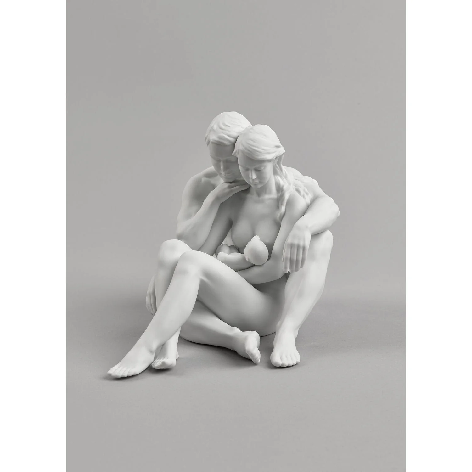 LLADRO' Figurina Famiglia L'Essenza Della Vita 23x25cm Porcellana - Image 3
