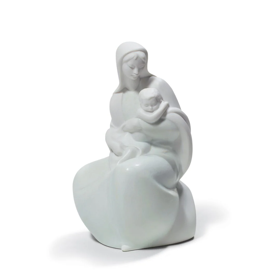 LLADRO' - Figura statua porcellana Madonna con Bambino - Natale