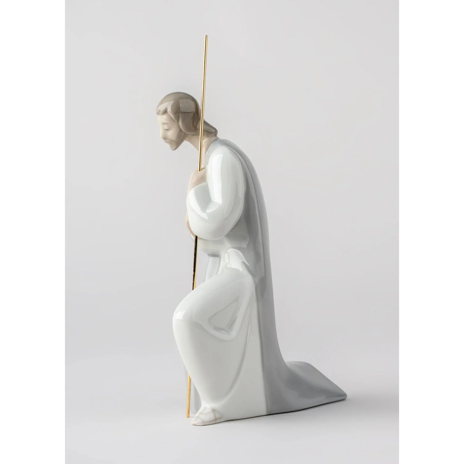 LLADRO' Figurina Natività San Giuseppe III 23x14cm Porcellana - Image 3