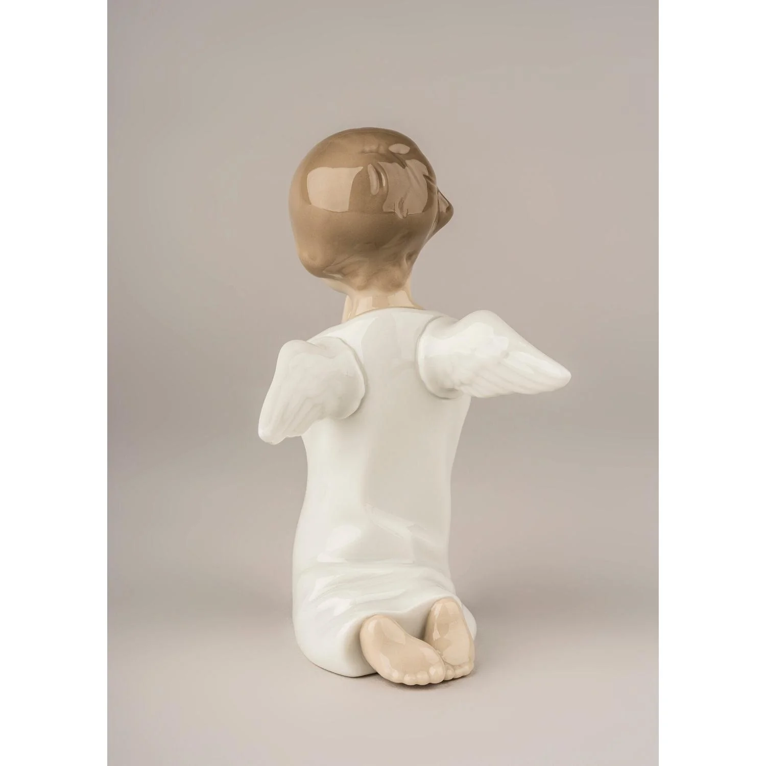 LLADRO' Figurina Angioletto Che Prega 13x8cm Porcellana - Image 4