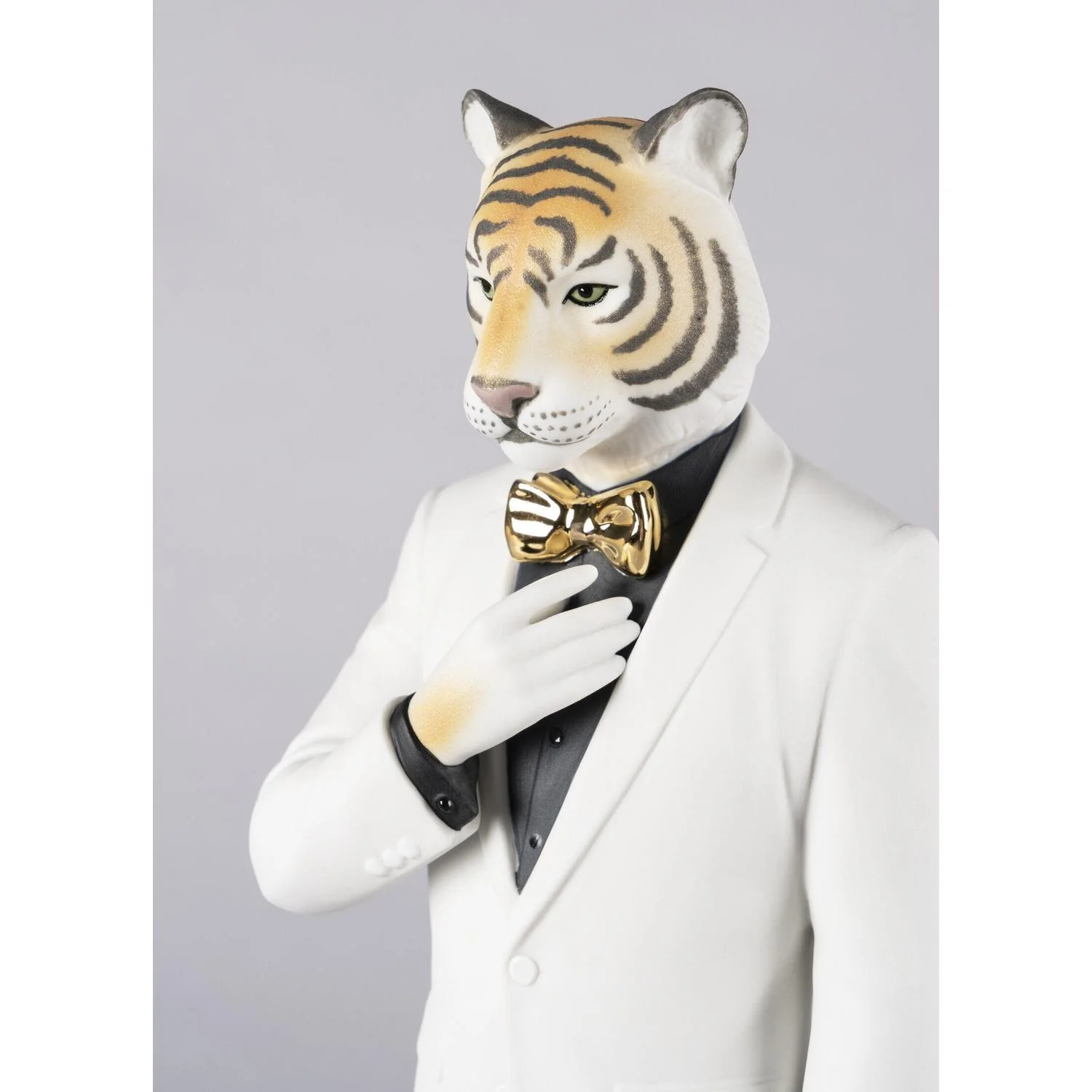 LLADRO' Figura Uomo Tigre 44x14cm Porcellana - Image 5
