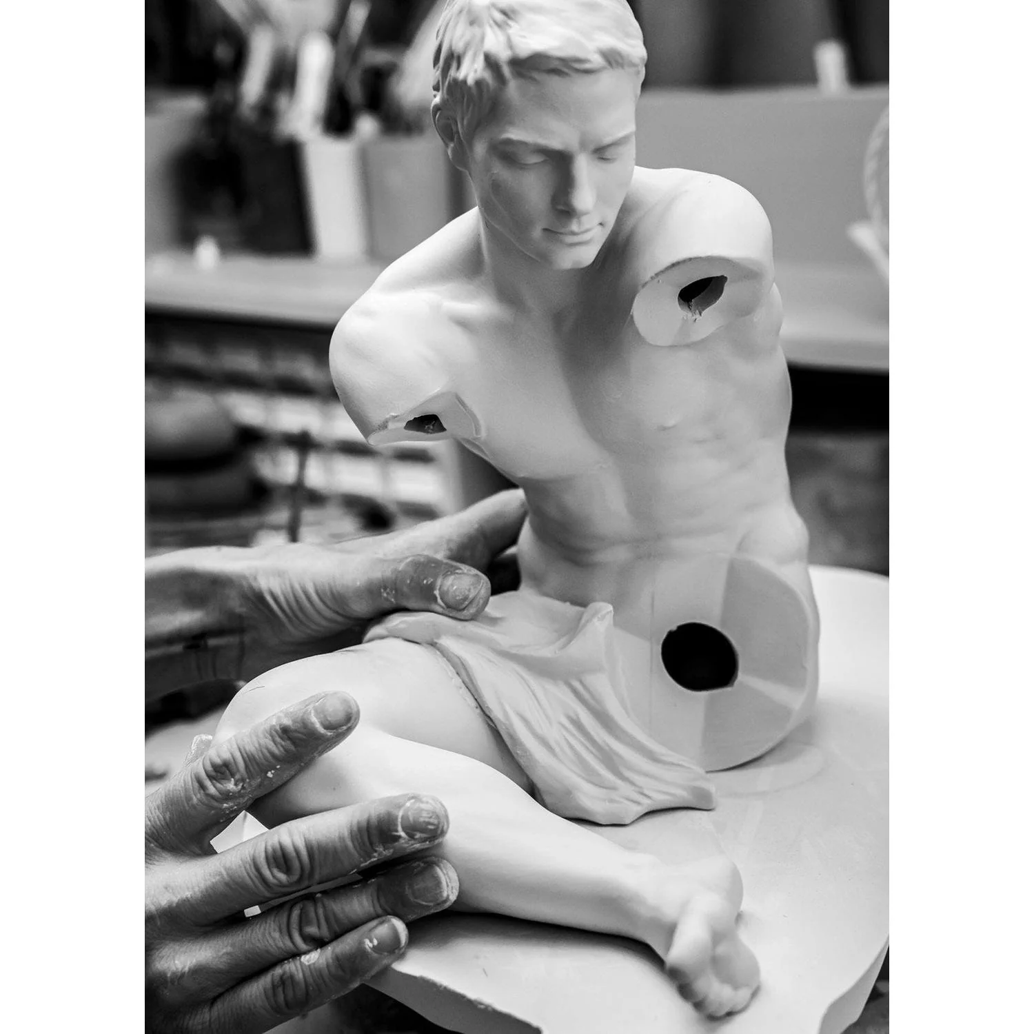 LLADRO' Figurina Angelo Custode 28x40cm Porcellana - Image 6