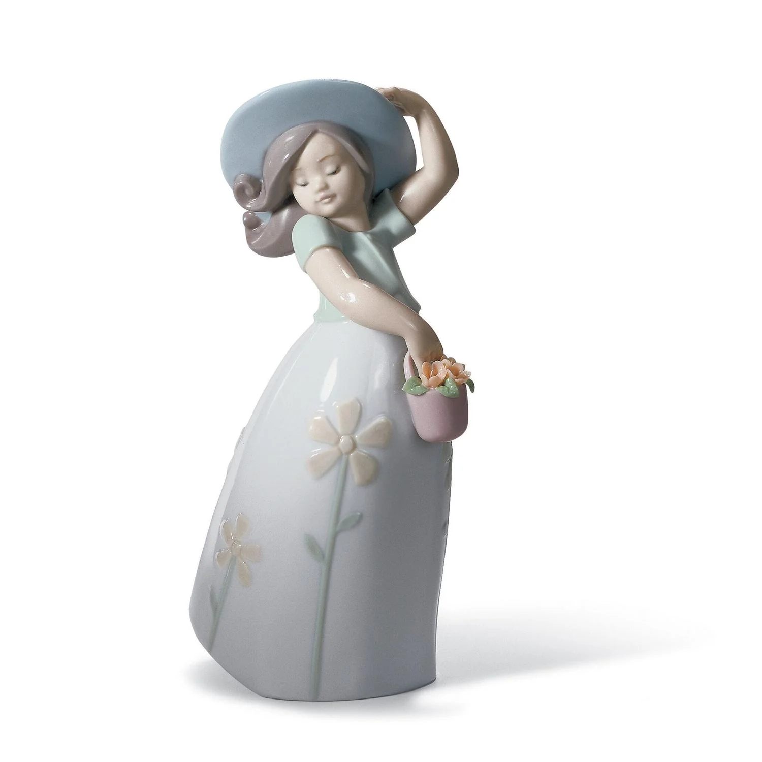 LLADRO' Figurina Bimba Piccola Margherita 18x10cm Porcellana - Image 2