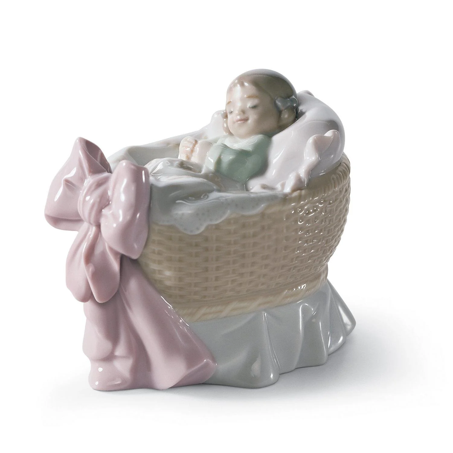 LLADRO' Figurina Bimba Un Regalo Dal Cielo 9x7cm Porcellana - Image 2