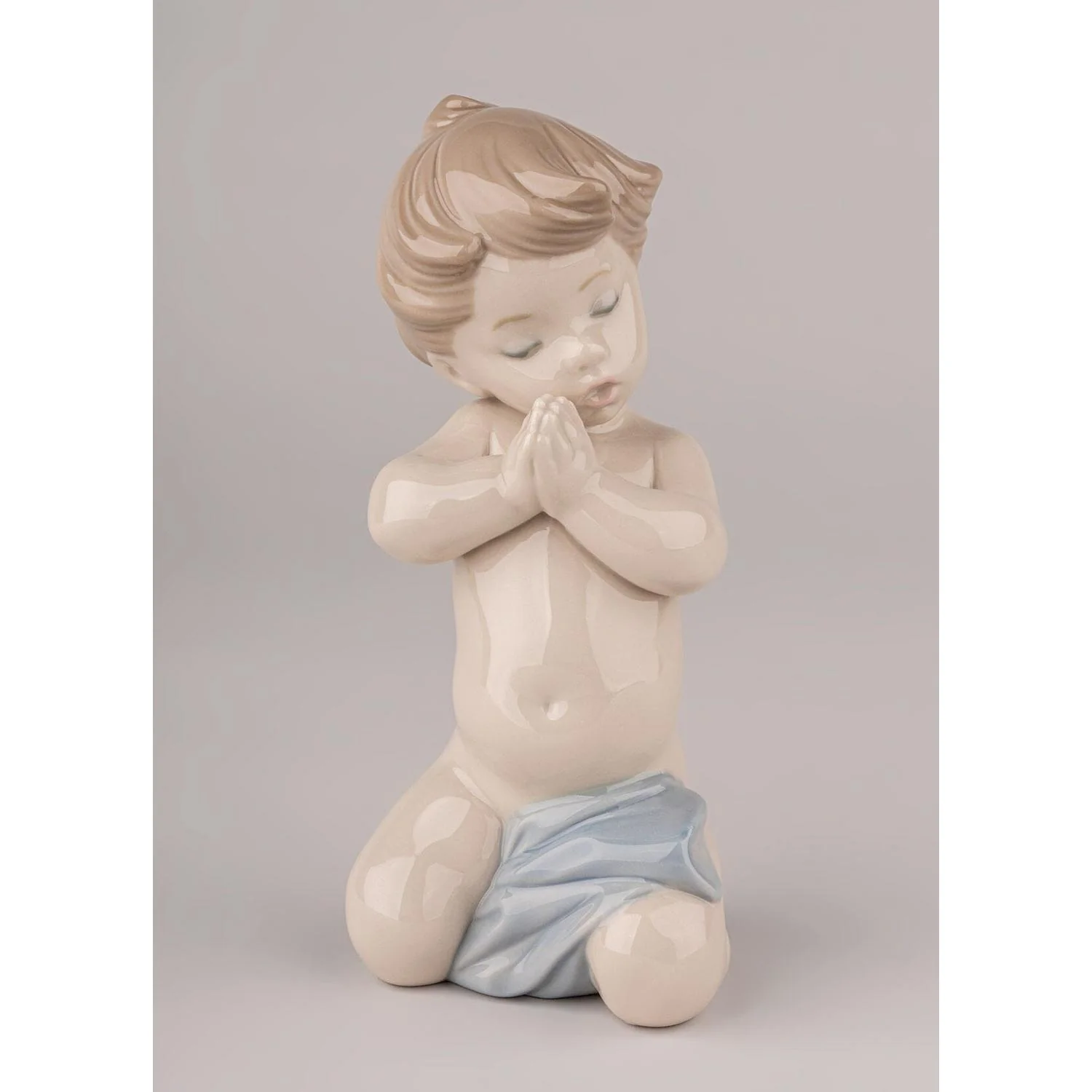 LLADRO' Figurina Bimbo Che Prega 13x7cm Porcellana - Image 3