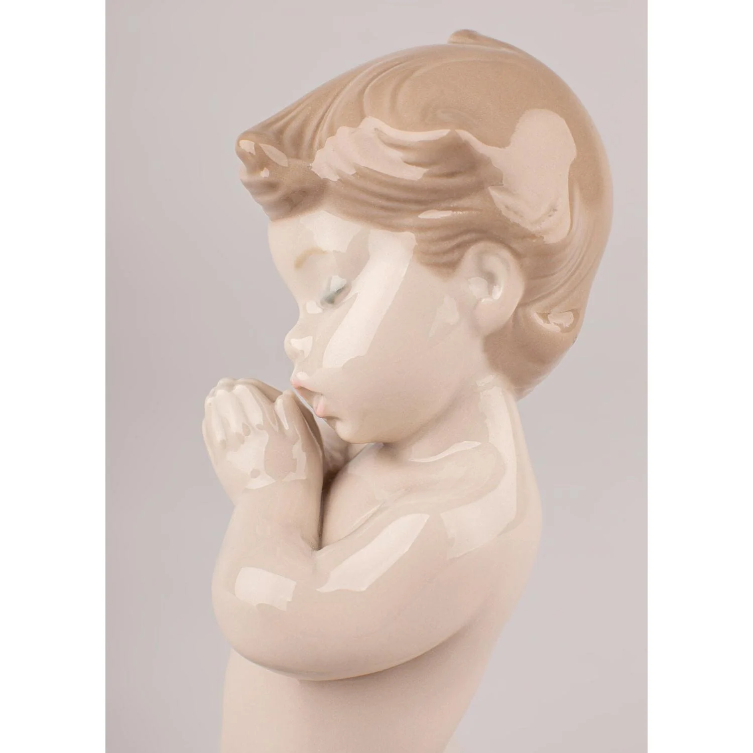 LLADRO' Figurina Bimbo Che Prega 13x7cm Porcellana - Image 4
