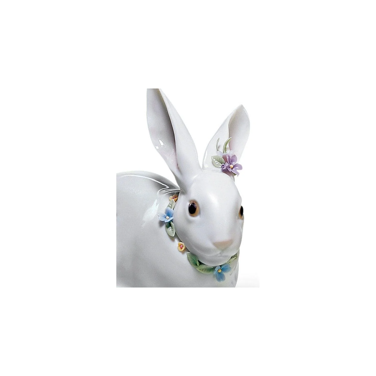 LLADRO' Figurina Coniglio con Fiori 11x12cm Porcellana - Image 2