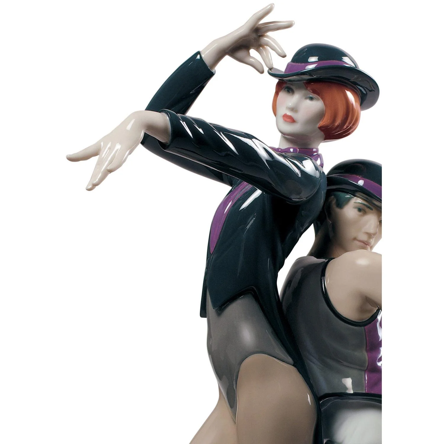 LLADRO' Figurina Coppia Ballerini All That Jazz 38x24cm Porcellana - Image 3