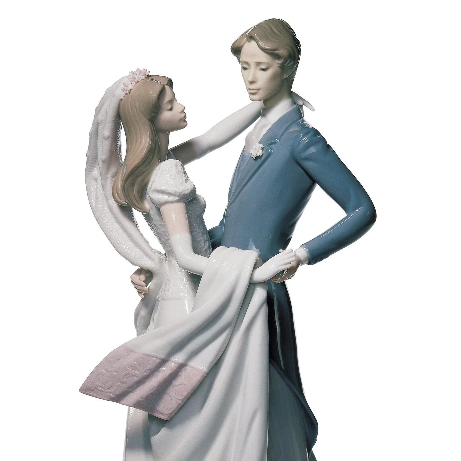 LLADRO' Figurina Coppia Ballo di Nozze 37x16cm Porcellana - Image 2