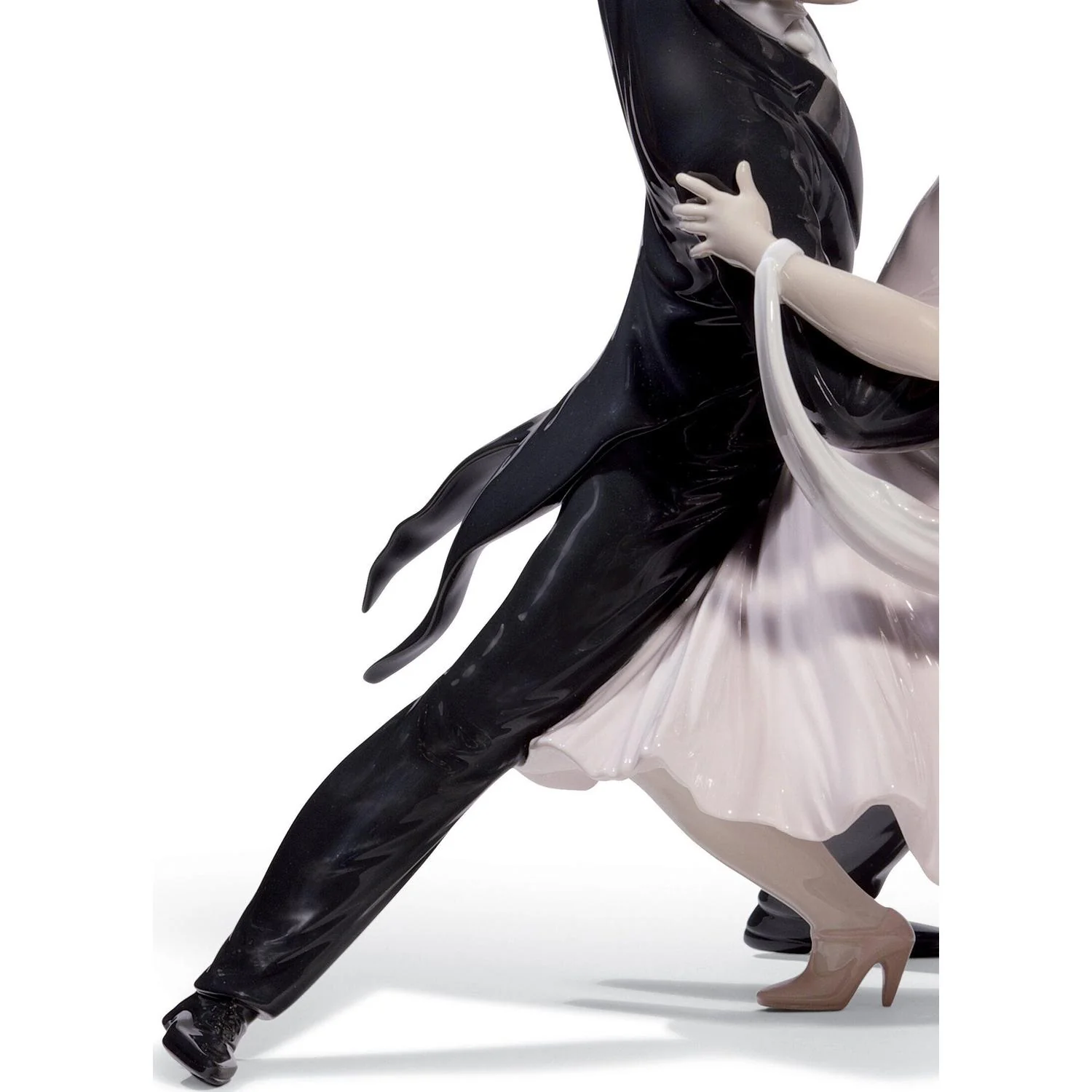LLADRO' Figurina Coppia Elegante Foxtrot Edizione Limitata 37x36cm Porcellana - Image 2